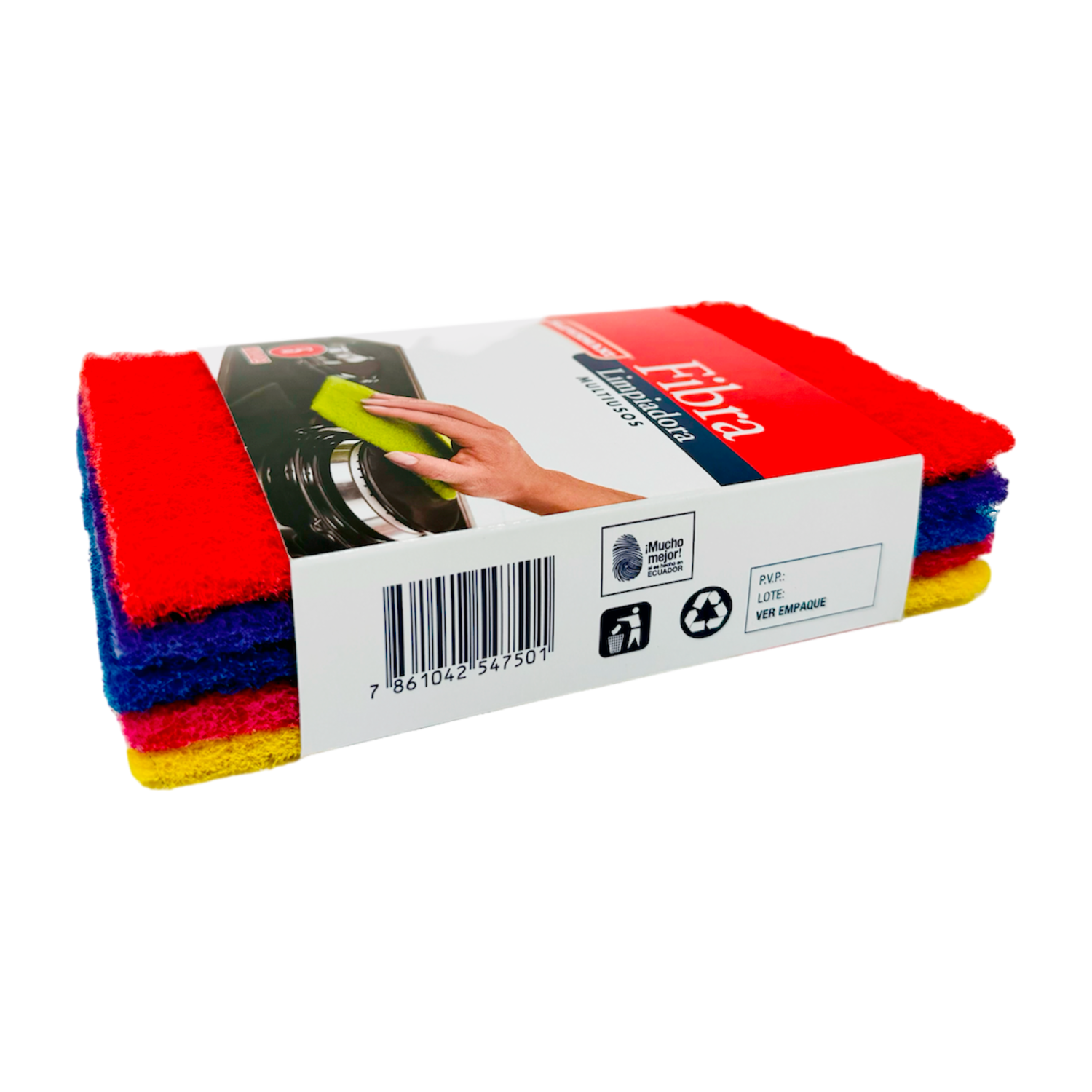Fibra Limpia Vajillas Multiuso De Colores SUPERMAXI X 5 Uds
