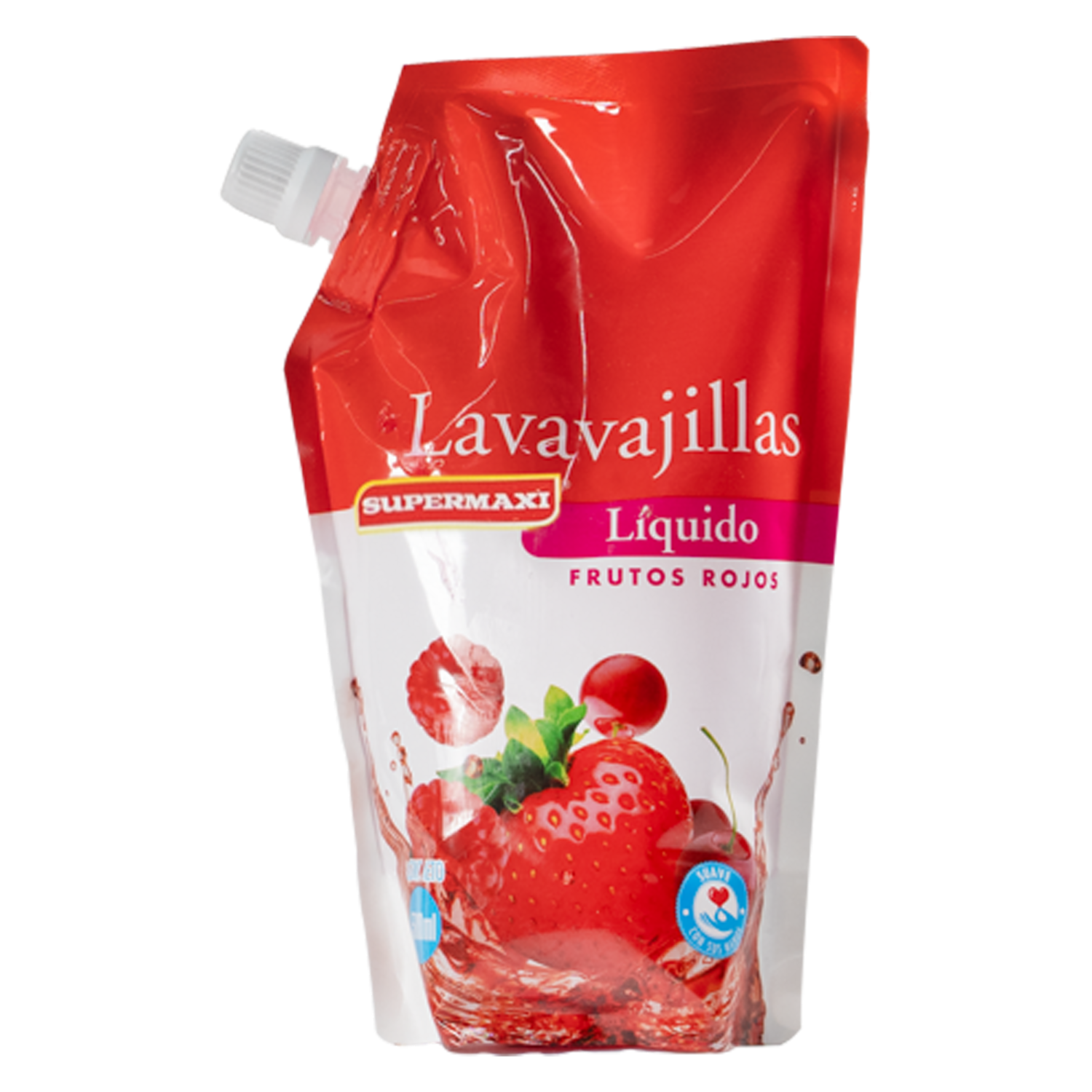 Lavavajilla Líquido Frutos Rojos Doy Pack SUPERMAXI 500 Ml