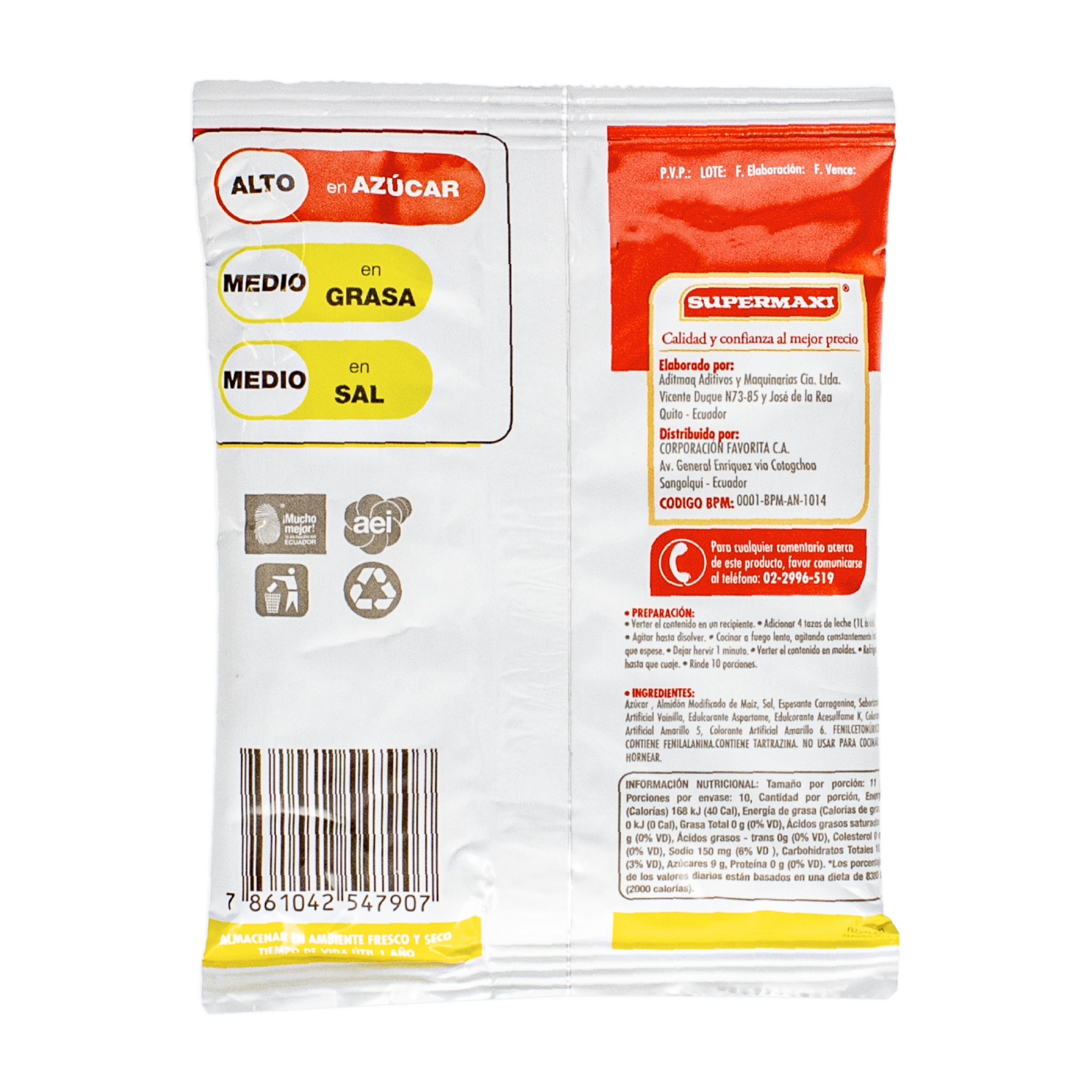 Pudin De Vainilla SUPERMAXI 110 g