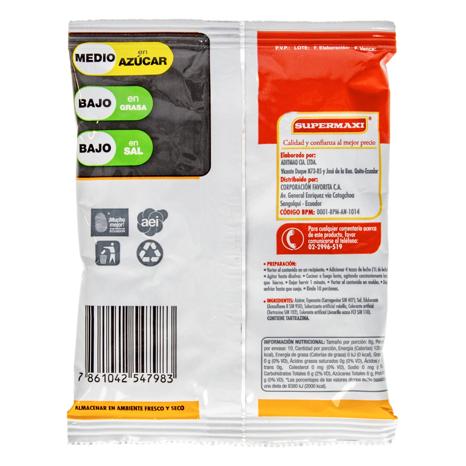 Flan De Vainilla SUPERMAXI 80 G