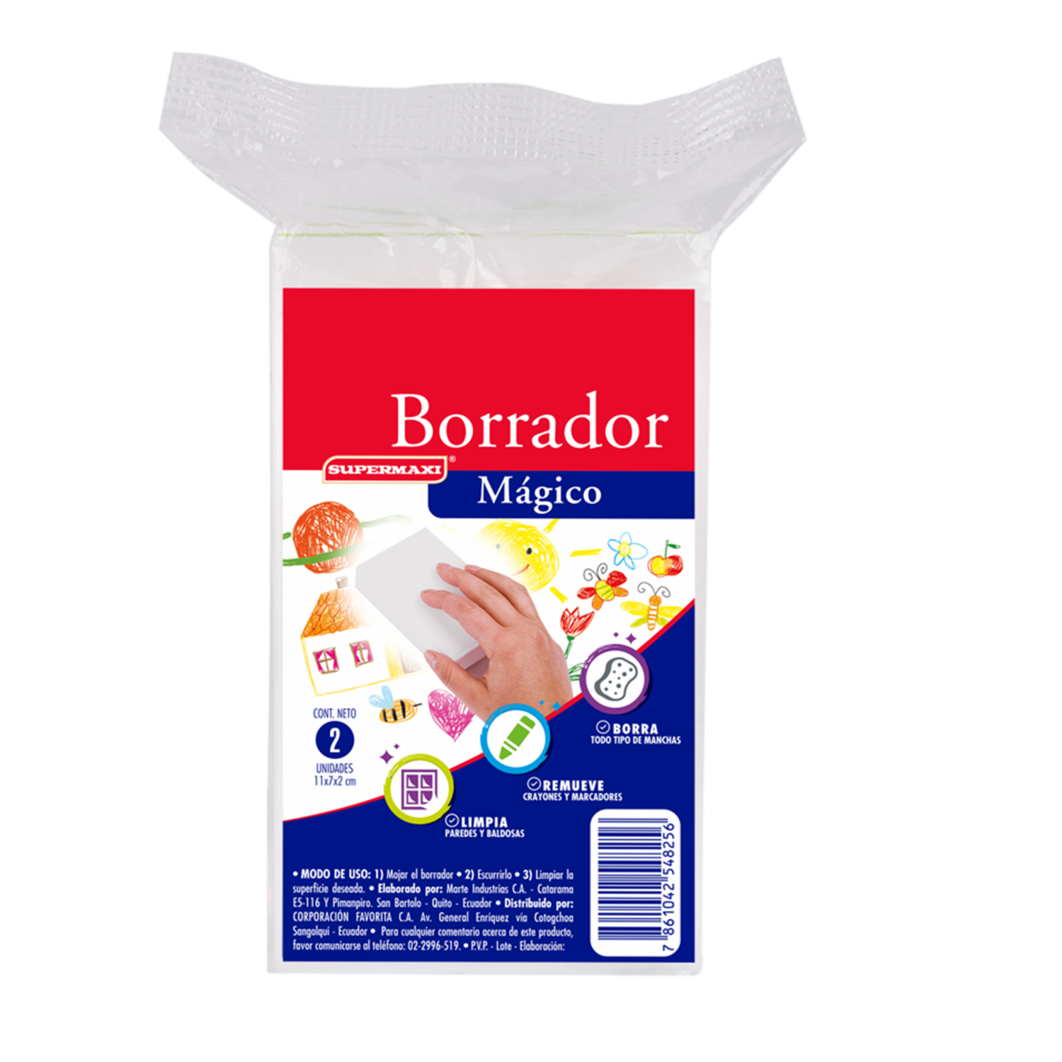 Borrador Mágico SUPERMAXI X 2 Uds