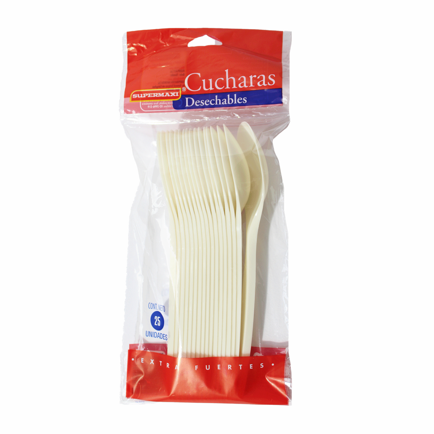 Cuchara De Sopa Pigmentada SUPERMAXI 25 Unidades