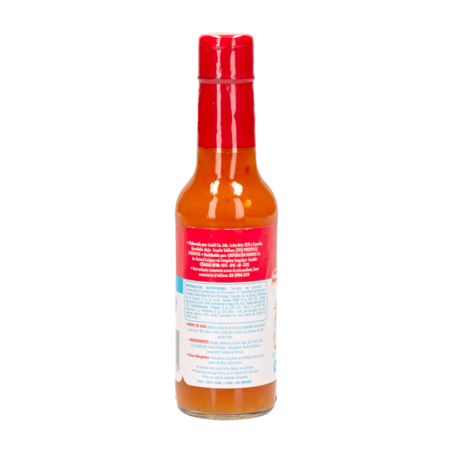 Salsa De Ají Con Maracuyá. SUPERMAXI 185 g