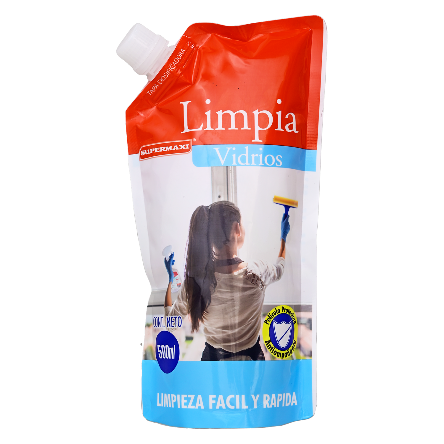 Limpia Vidrios Doy Pack SUPERMAXI 500 Ml