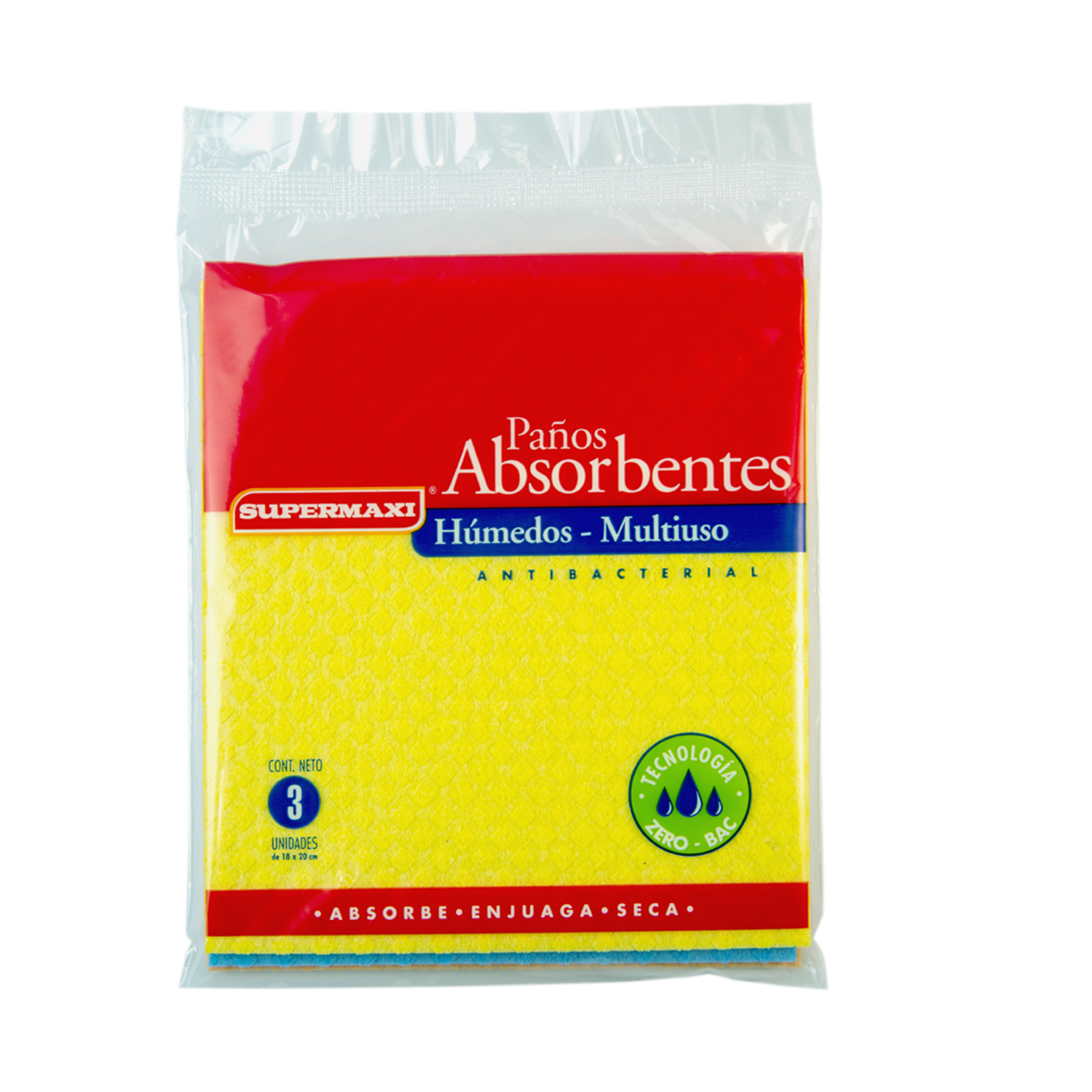 Paño Húmedo Absorbente SUPERMAXI X 3 Uds