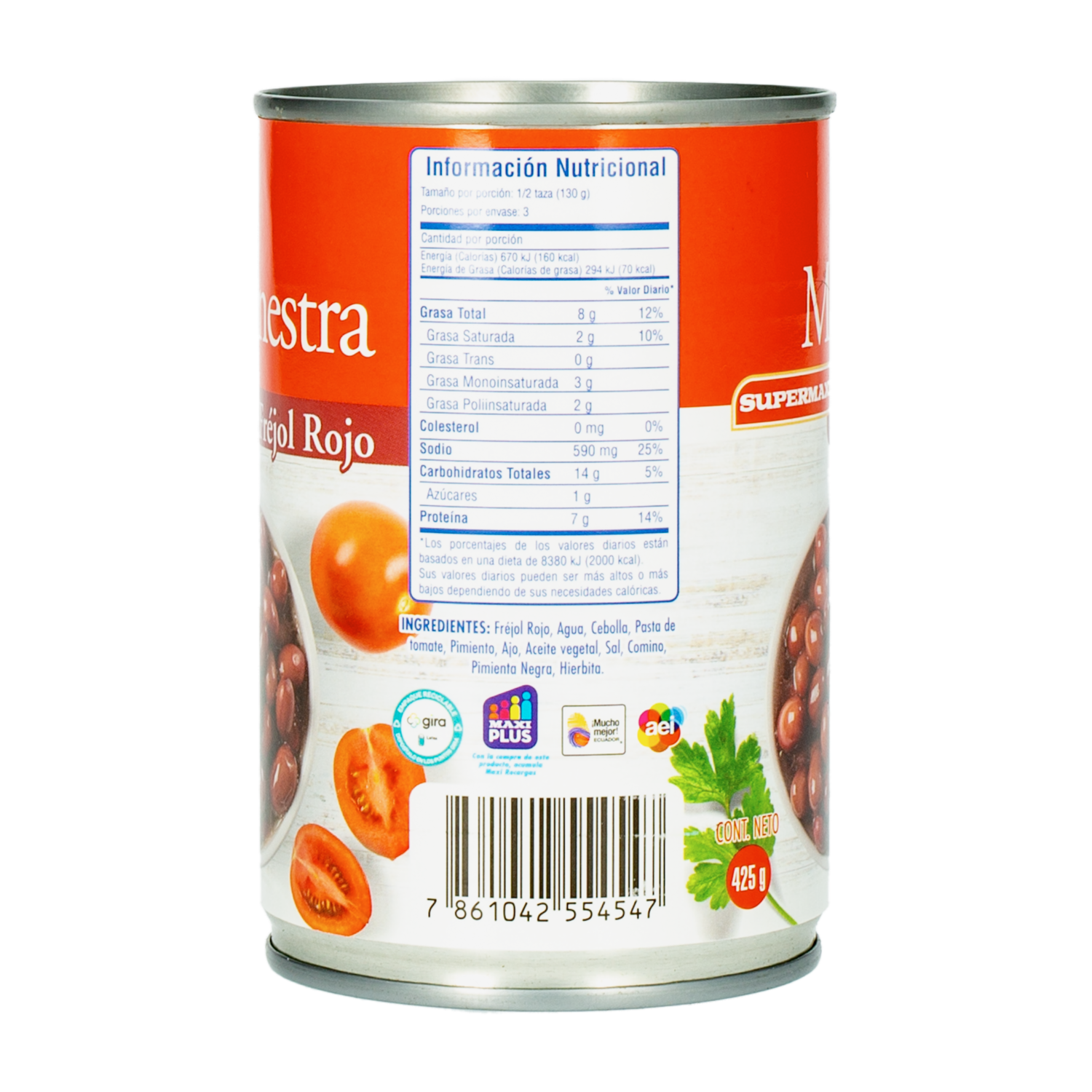 Menestra De Fréjol Rojo SUPERMAXI Lata