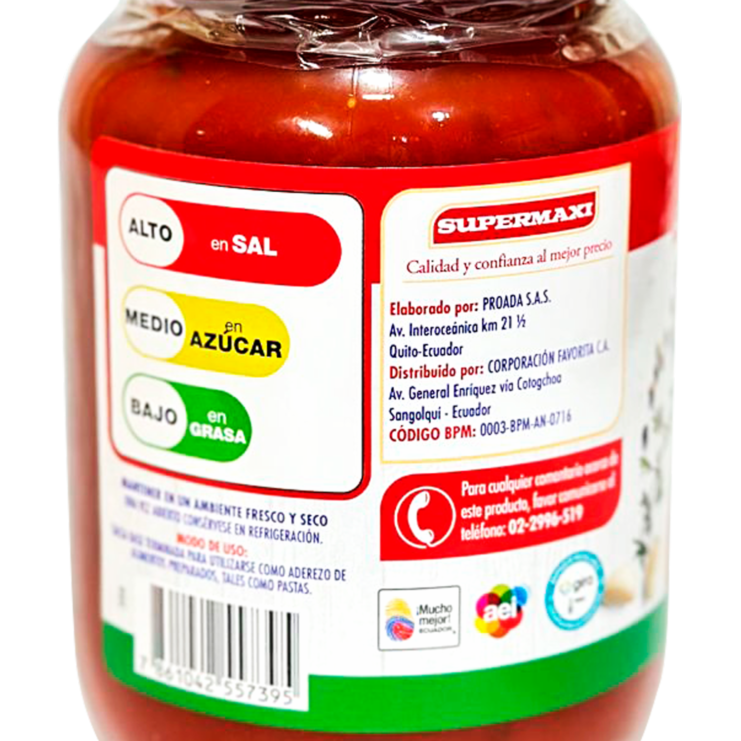 Salsa Napolitana Clásica SUPERMAXI 500 G
