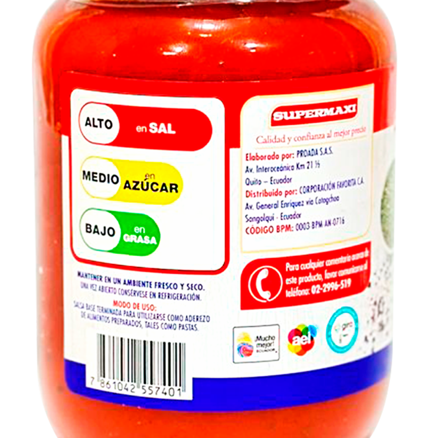 Salsa Spaguetti Clásica SUPERMAXI 500 G