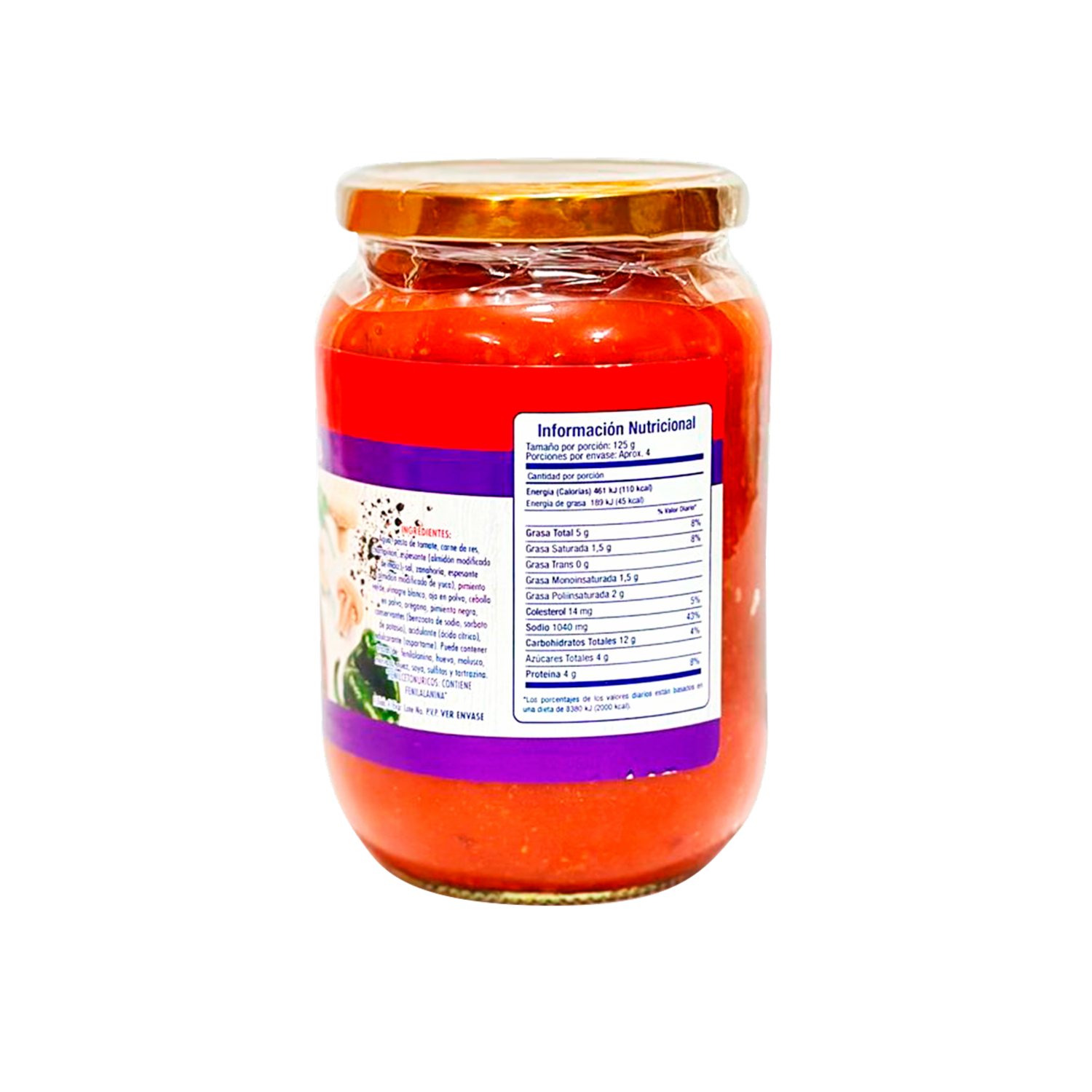 Salsa Spaguetti Carne-Champiñones SUPERMAXI 490 G
