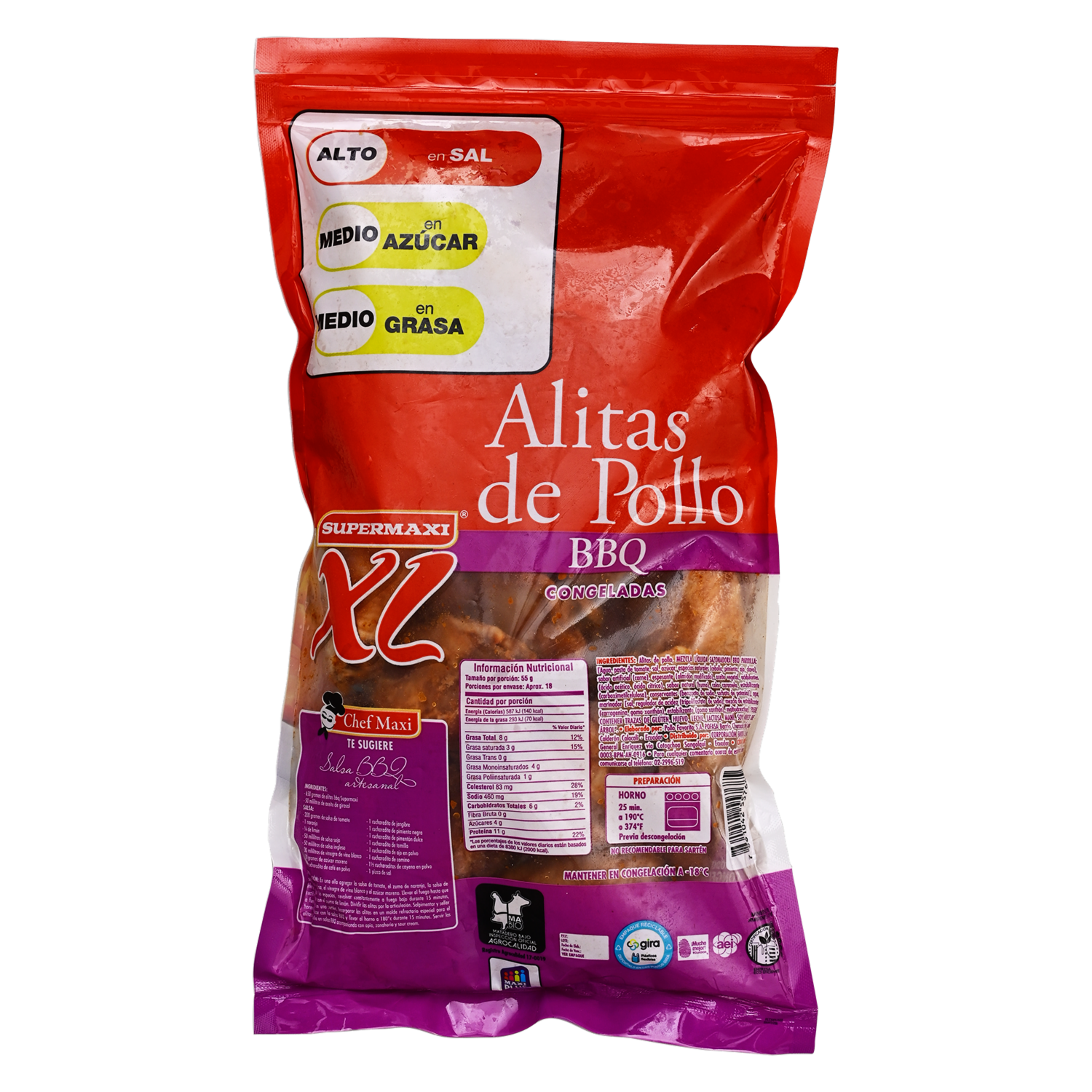 Alitas De Pollo Bbq SUPERMAXI 1000 G