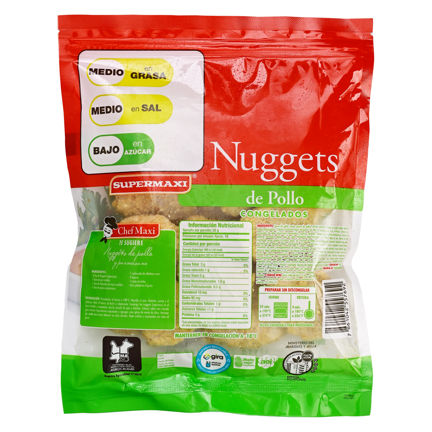 Nuggets De Pollo SUPERMAXI 315 g