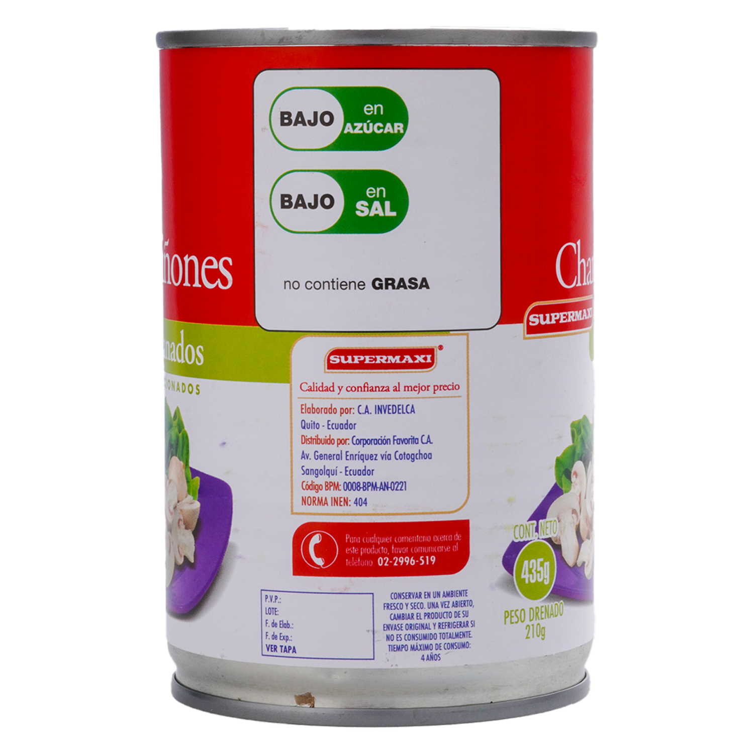 Champiñón Rebanado SUPERMAXI 435 G