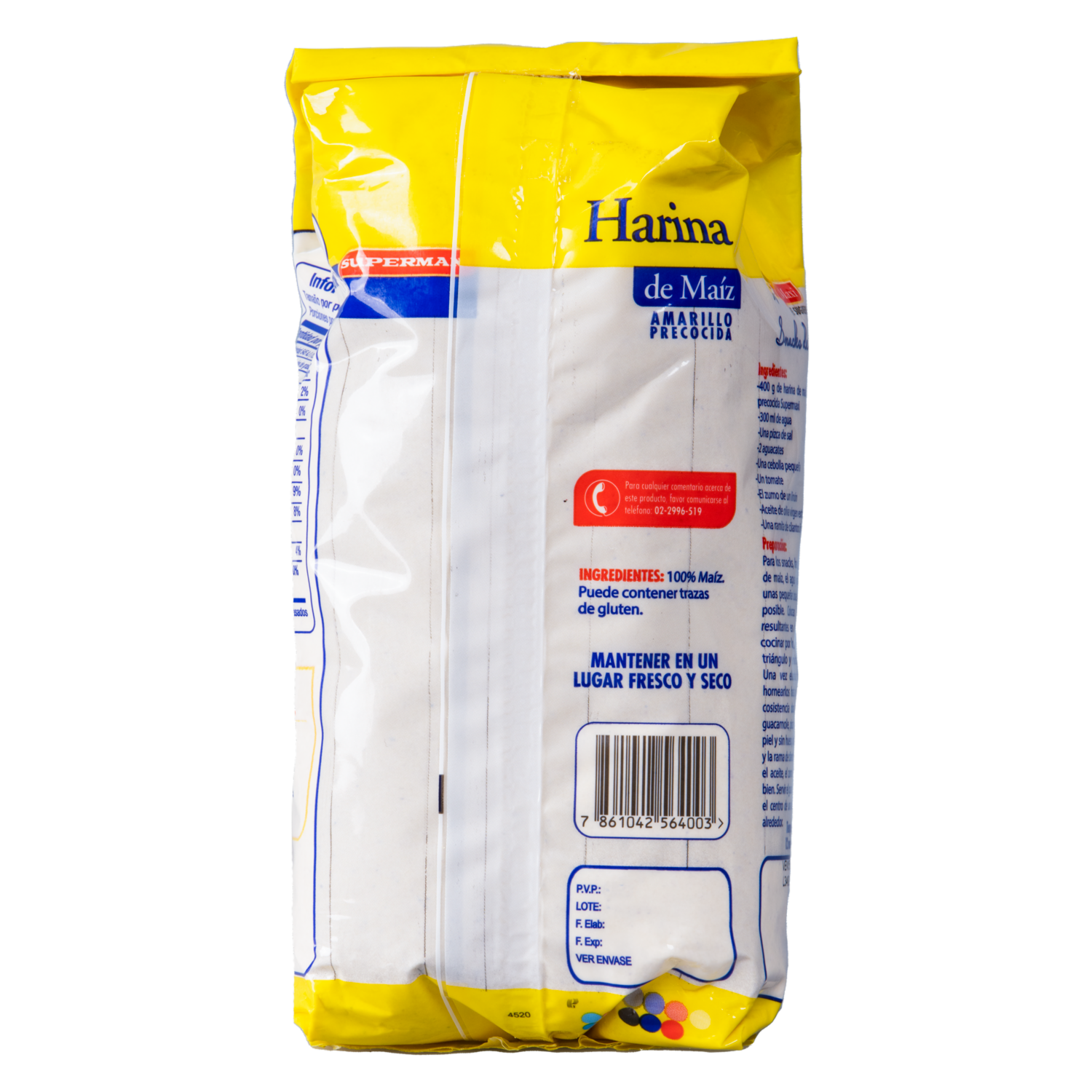 Harina De Maíz Precocida Amarilla SUPERMAXI 1000 g