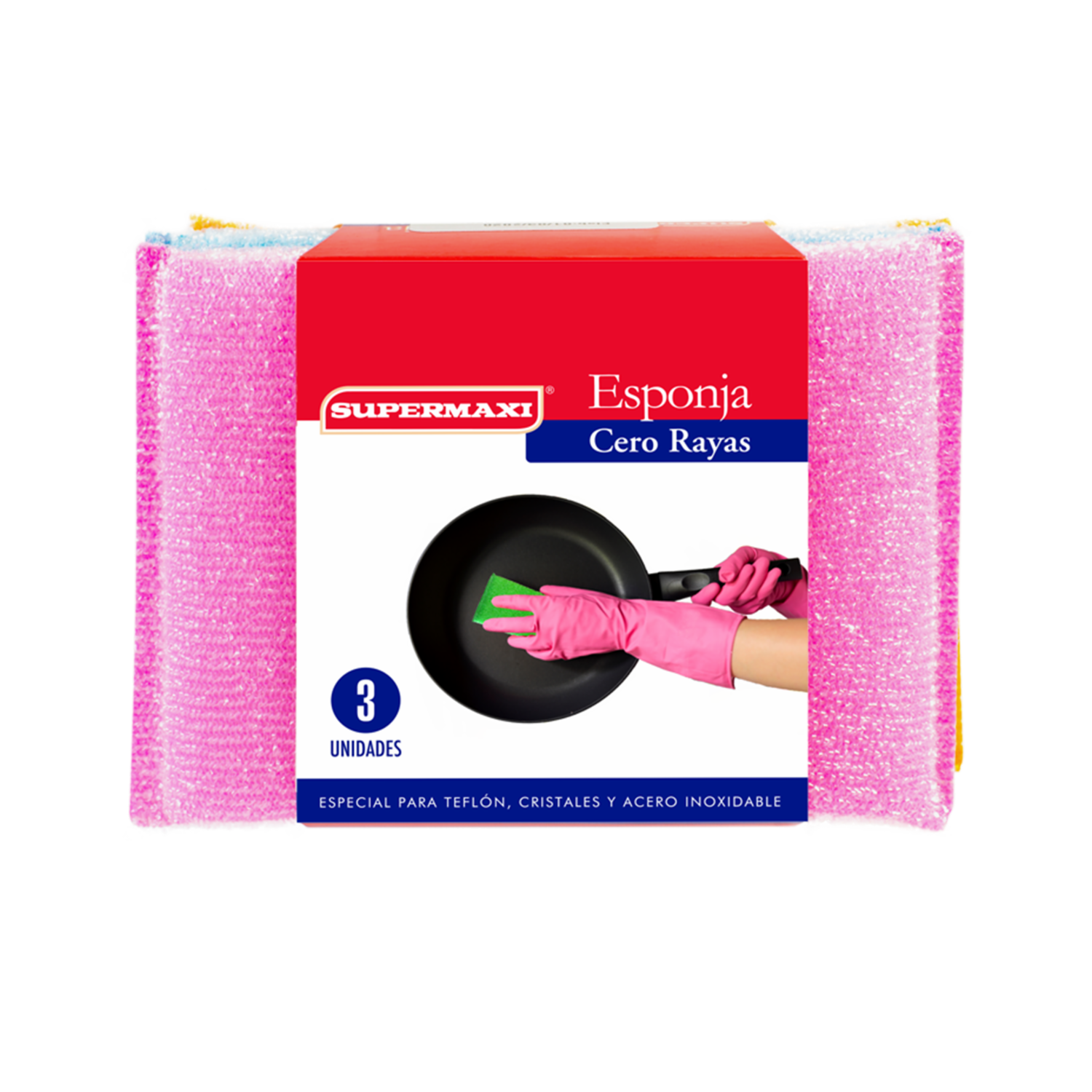 Esponja 0 Rayas SUPERMAXI X 3 Uds