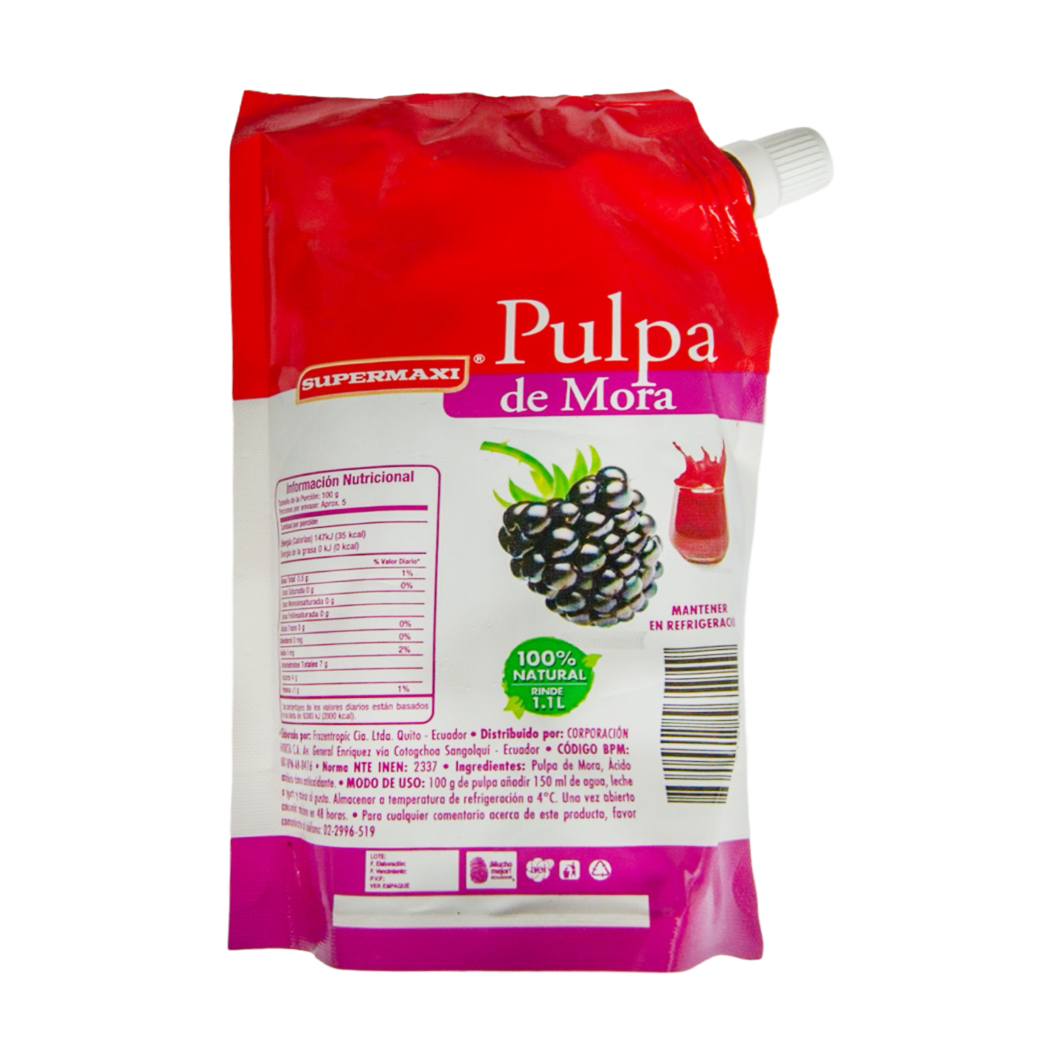 Pulpa De Mora SUPERMAXI 454 G
