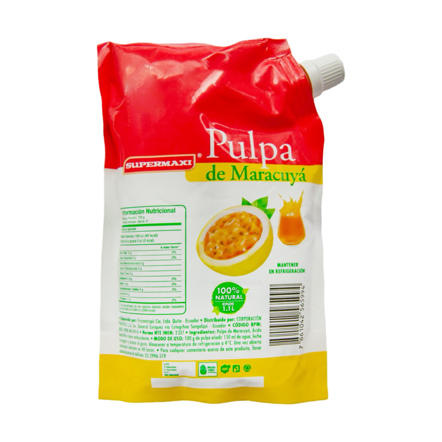 Pulpa De Maracuyá SUPERMAXI 454 G
