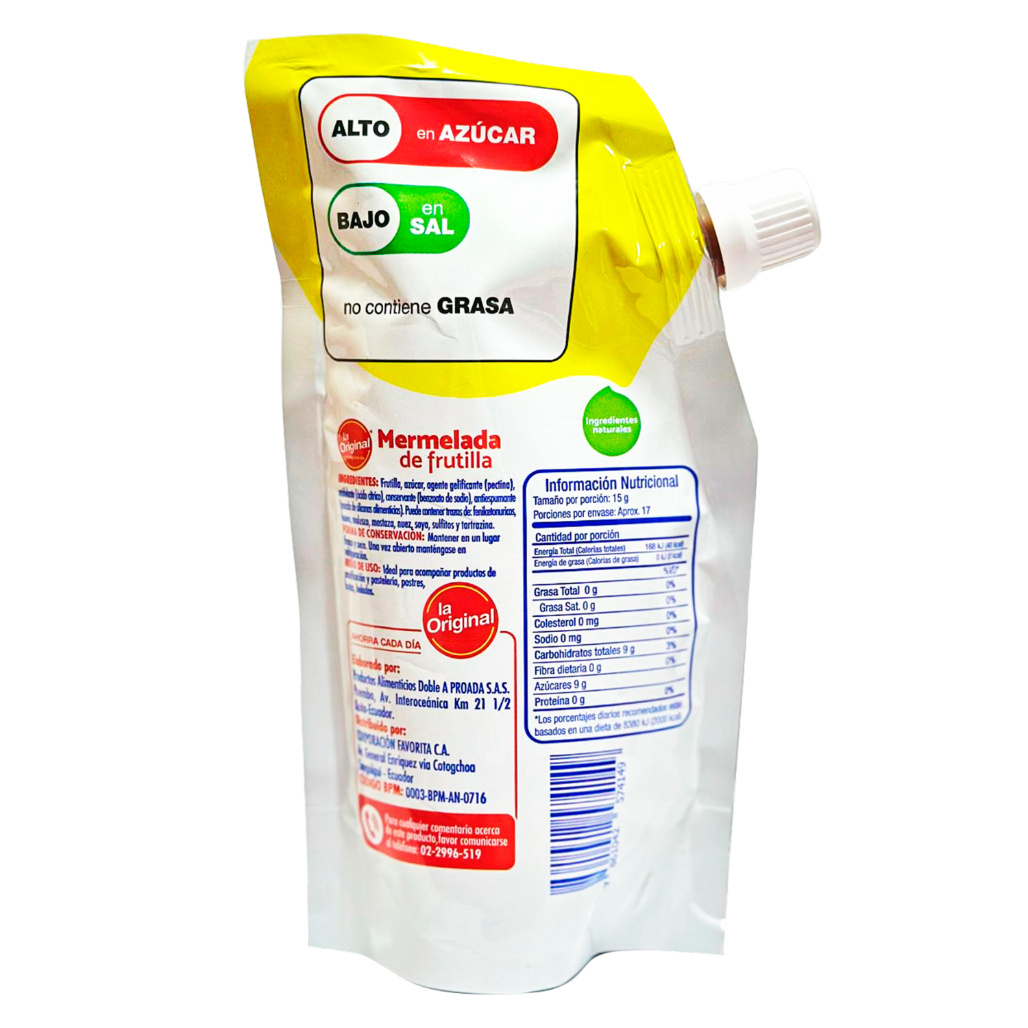 Mermelada De Frutilla LA ORIGINAL 250 G