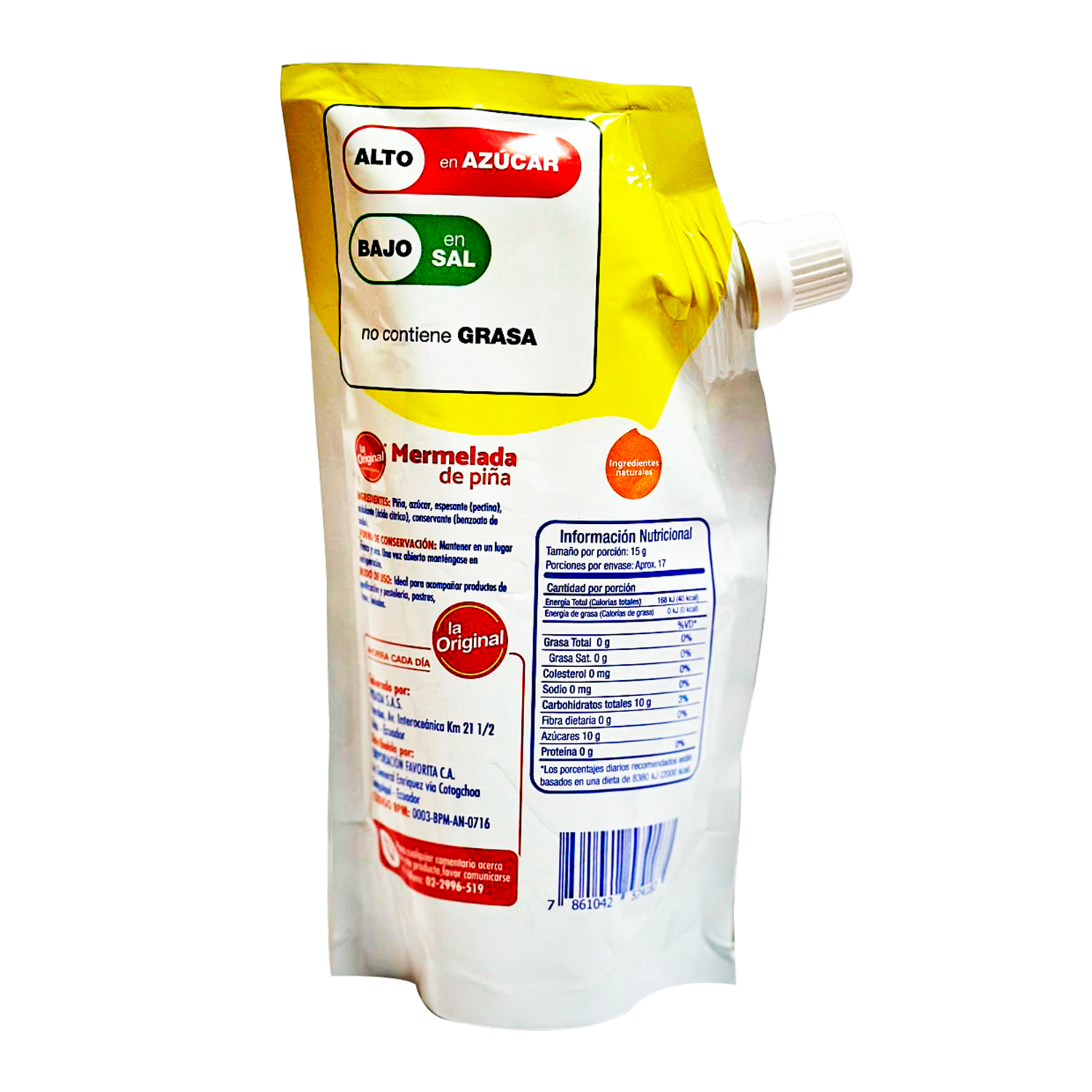 Mermelada De Pina LA ORIGINAL 250 G
