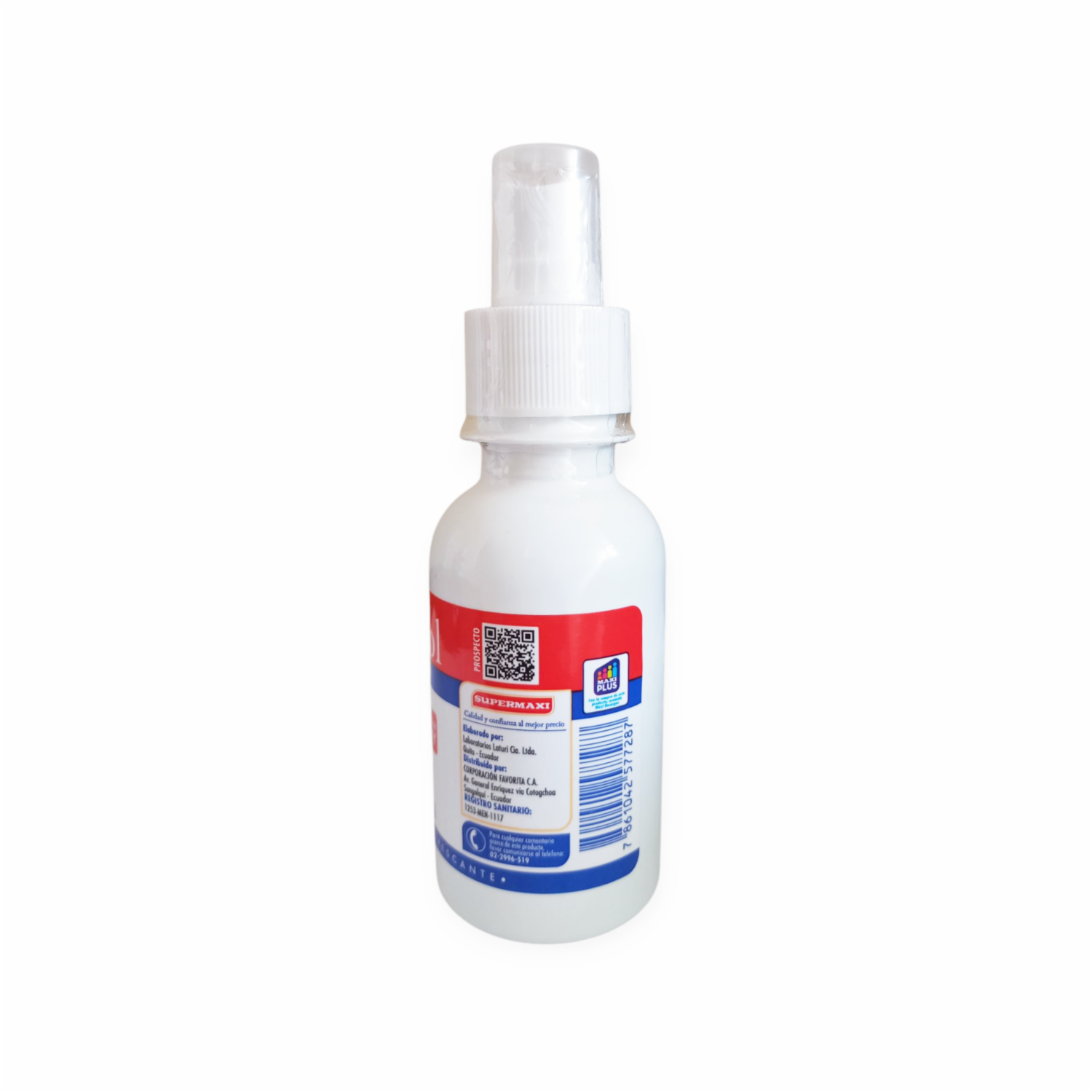 Alcohol Antiséptico Uso Externo SUPERMAXI 120 Ml