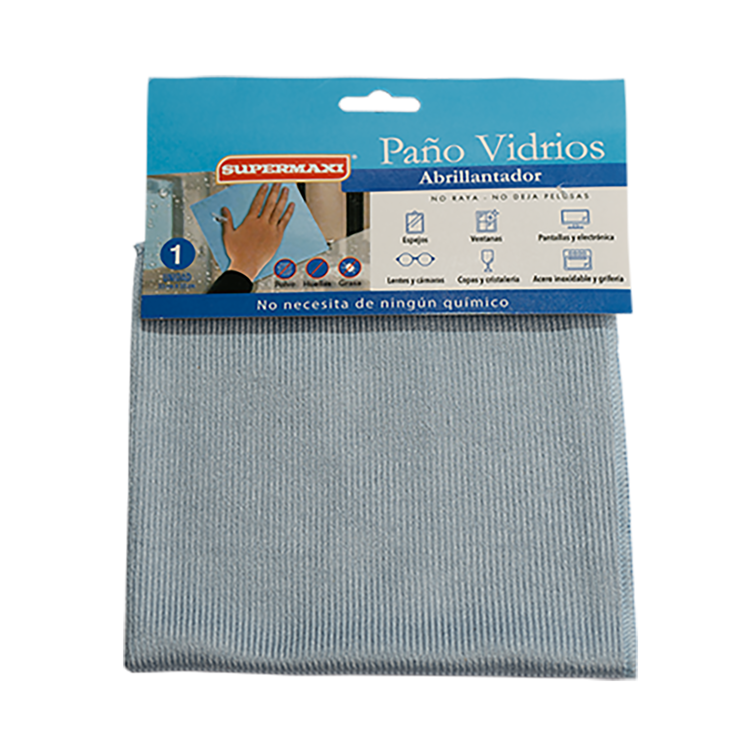 Paño Para Vidrios SUPERMAXI 33 X 33 Cm