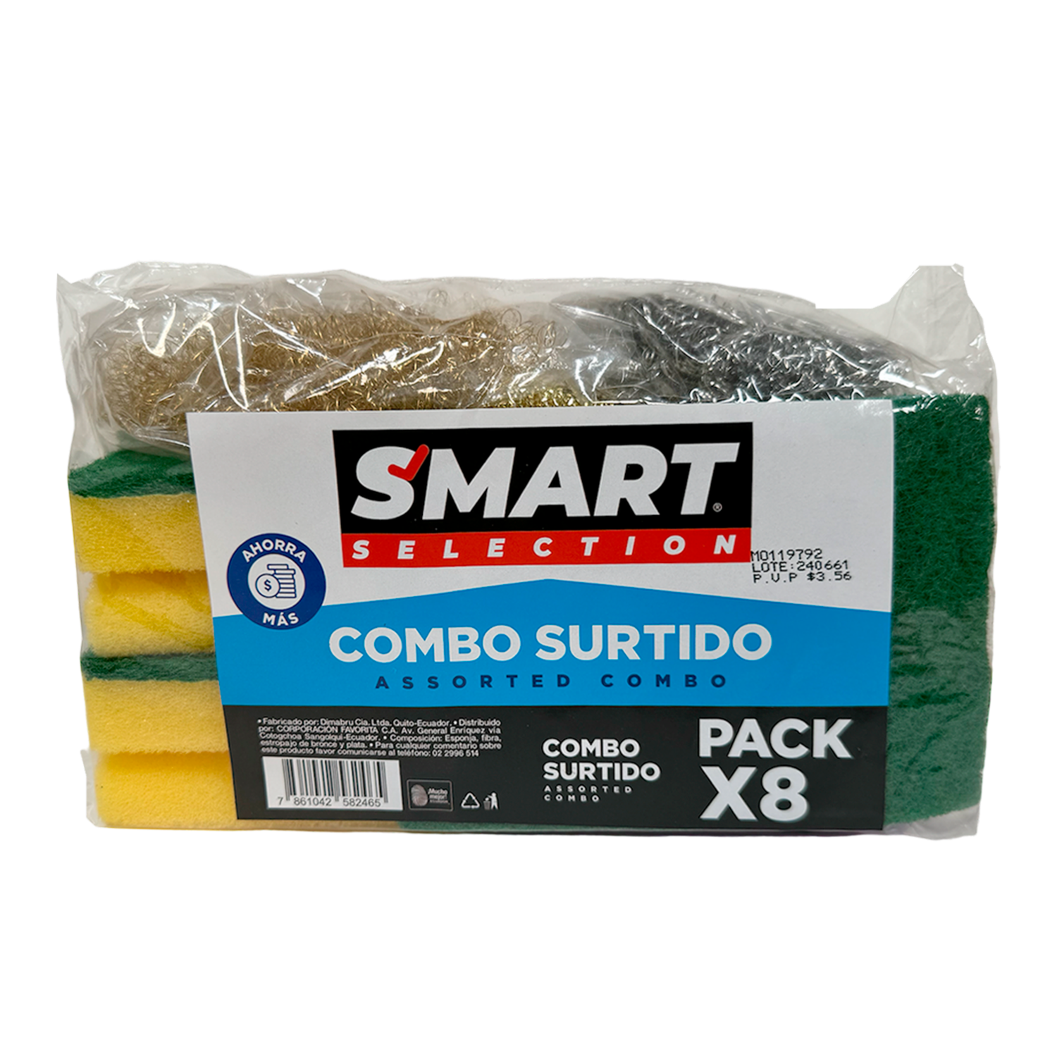 Esponja Multiusos Combo Surtido SMART SELECTION X 8 Uds