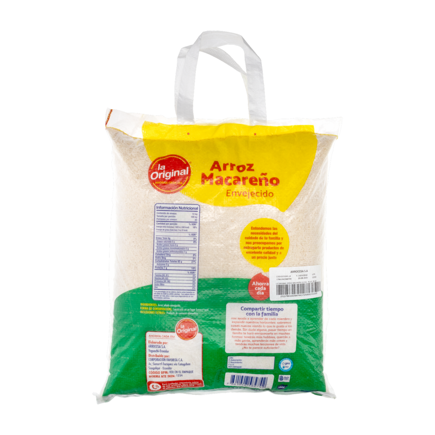 Arroz Blanco Macareño LA ORIGINAL 10 Kg