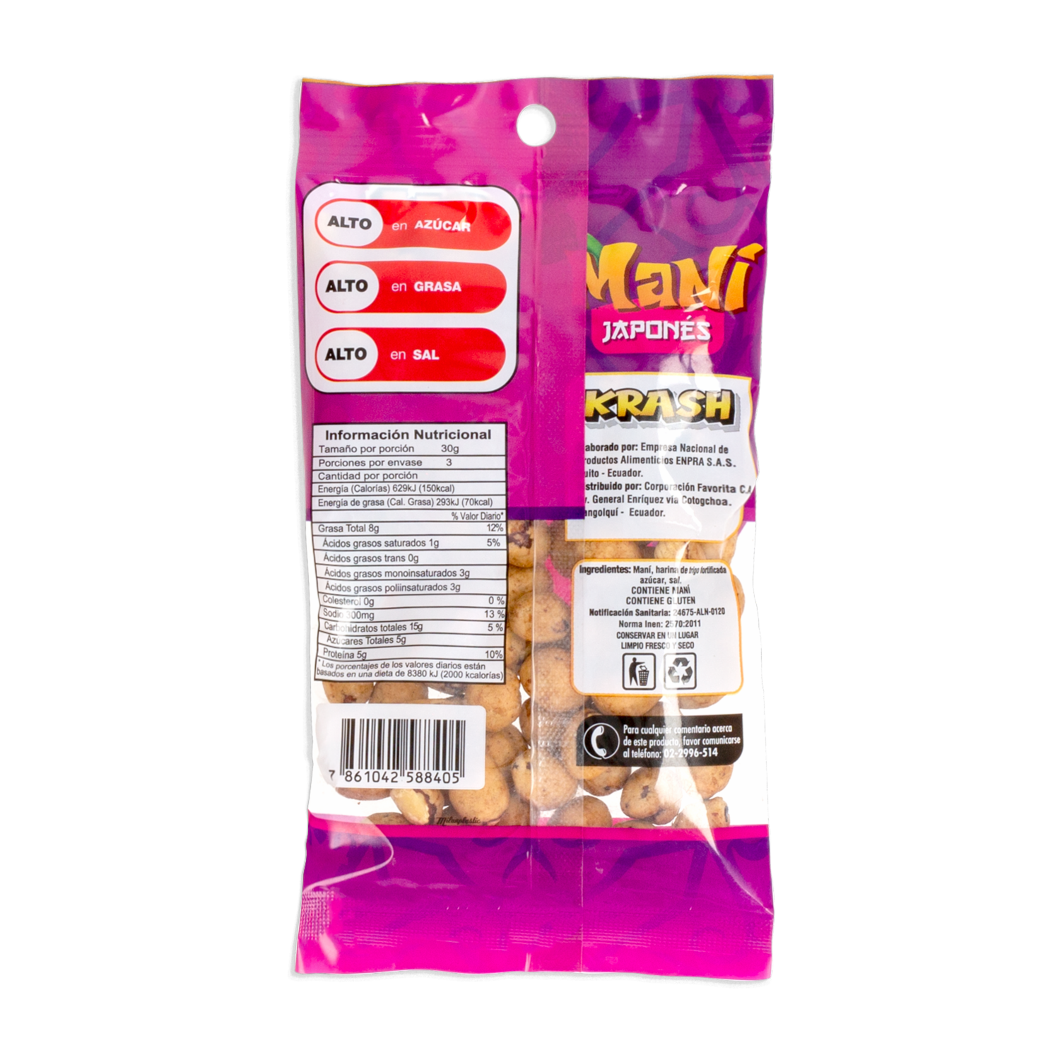 Maní Japones KRASH 90 G