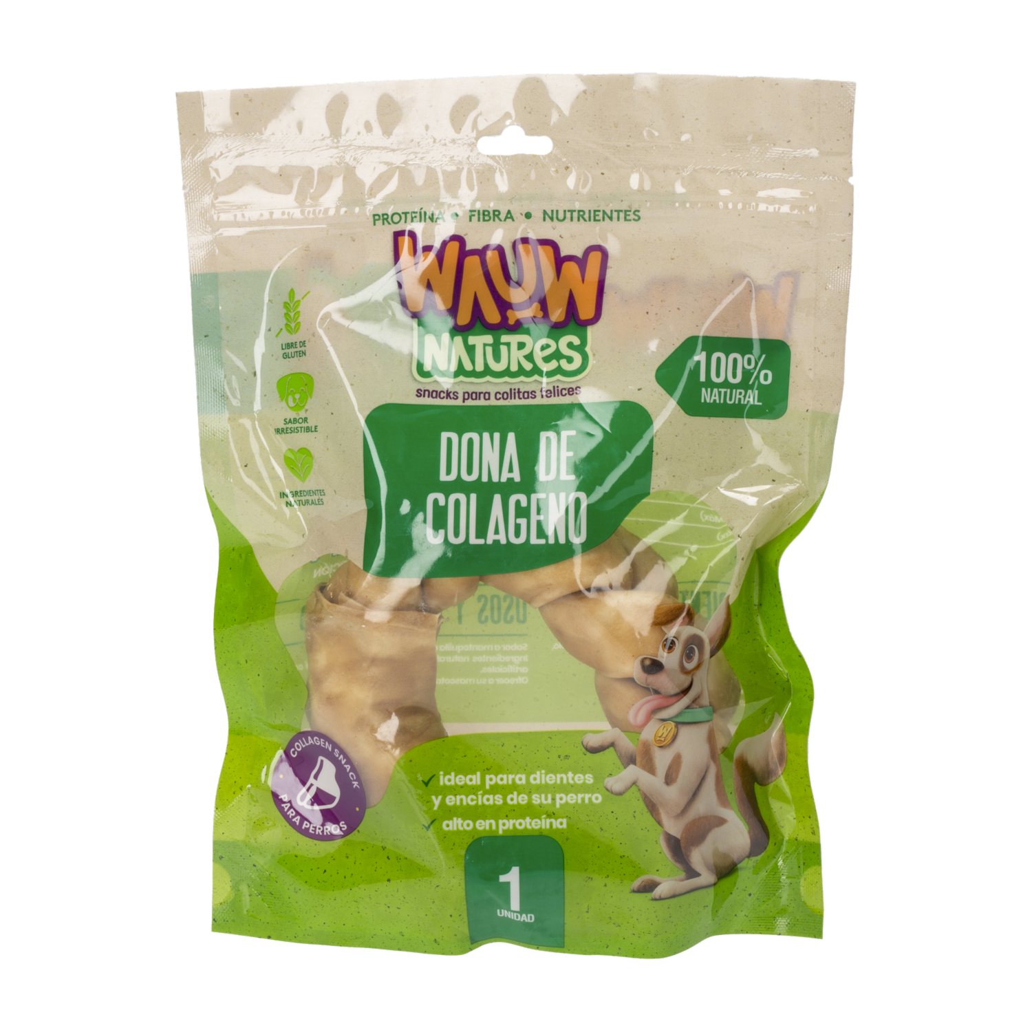 Snack Para Perros Dona De Colágeno WAUW Unidad