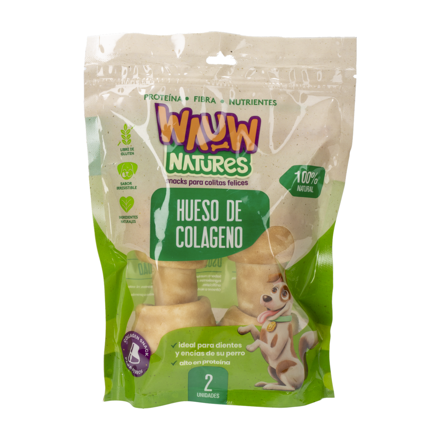 Snack Para Perros Hueso De Colágeno WAUW X 2 Uds