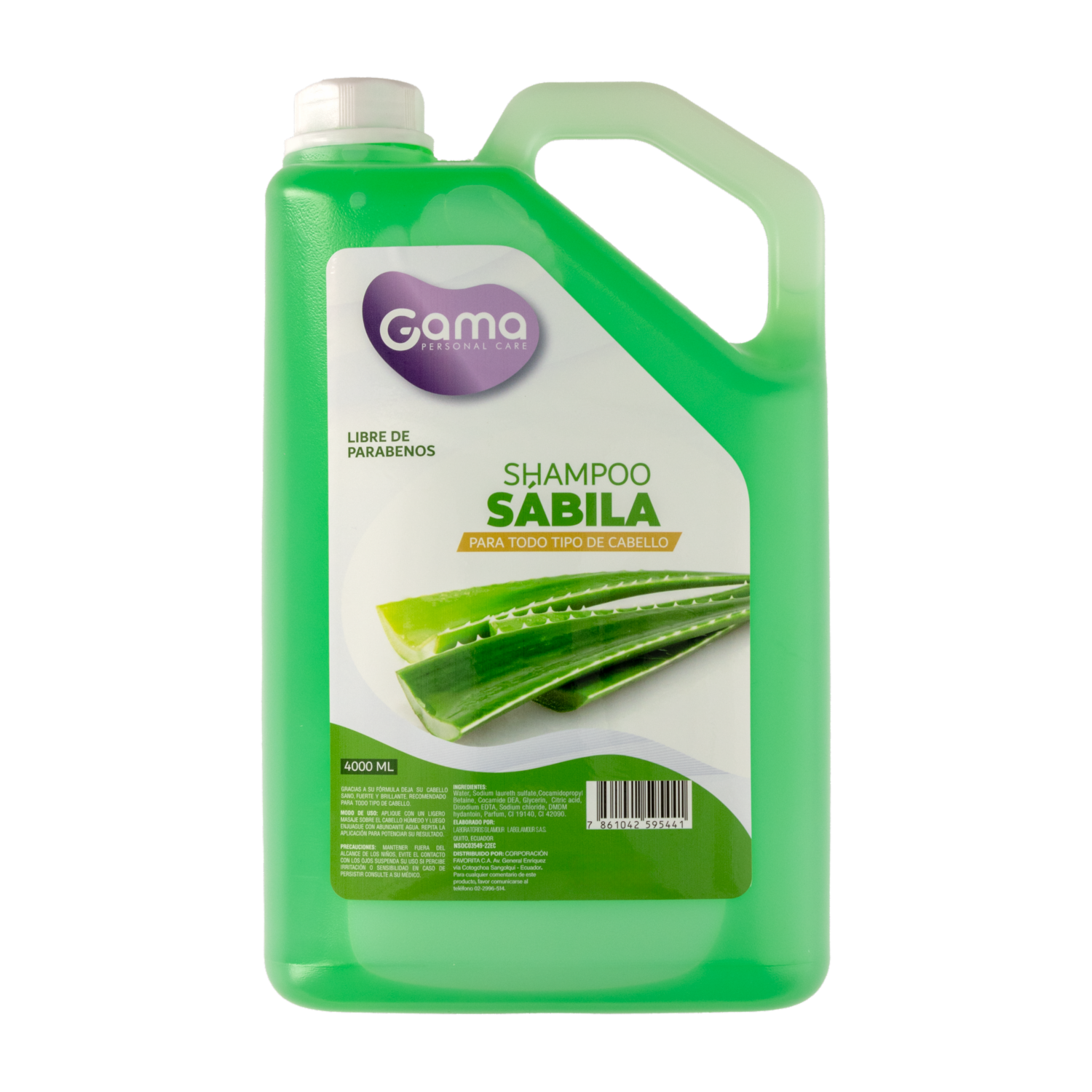 Shampoo De Cabello Con Sábila GAMA Galón