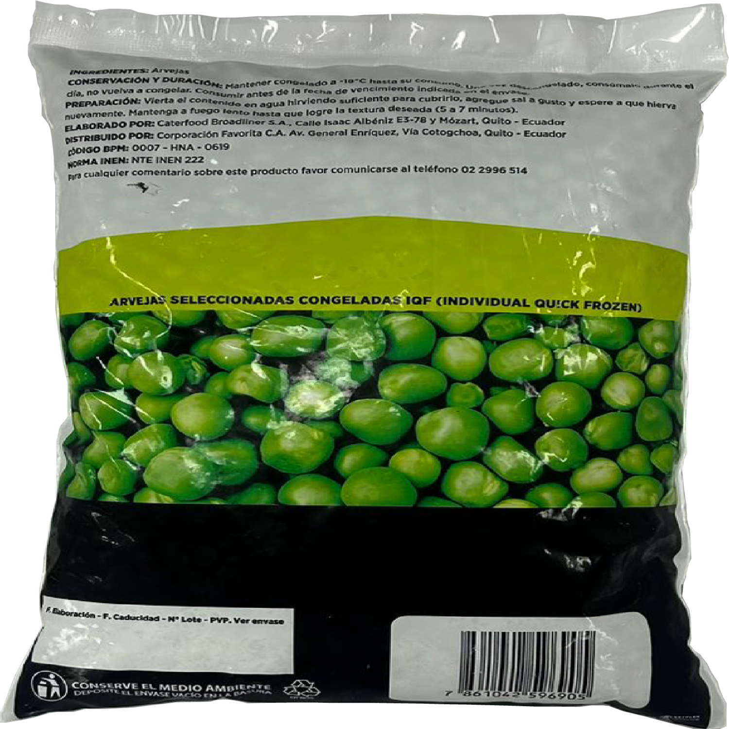 Arvejas Congeladas SMART SELECTION 1.5 Kg