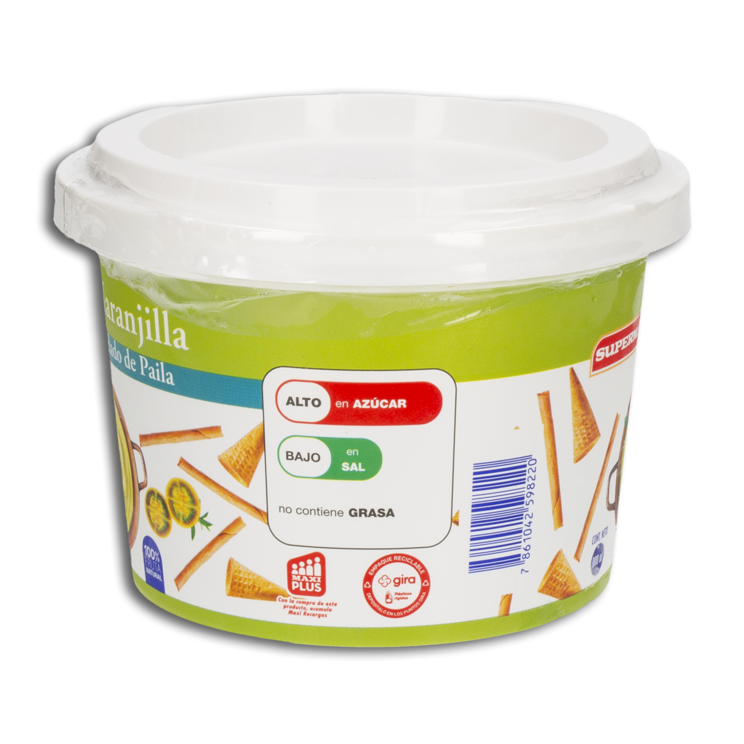 Helado De Paila Naranjilla SUPERMAXI 900 Ml