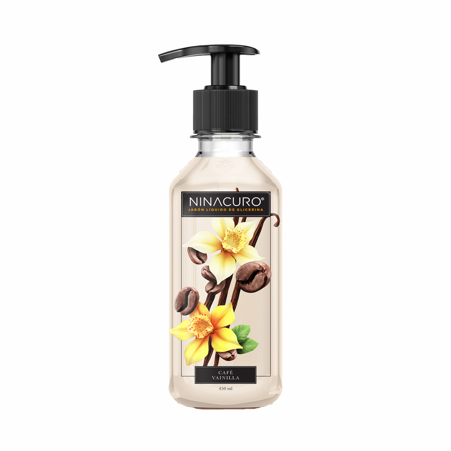Jabón Líquido Café Vainilla NINACURO 450 Ml
