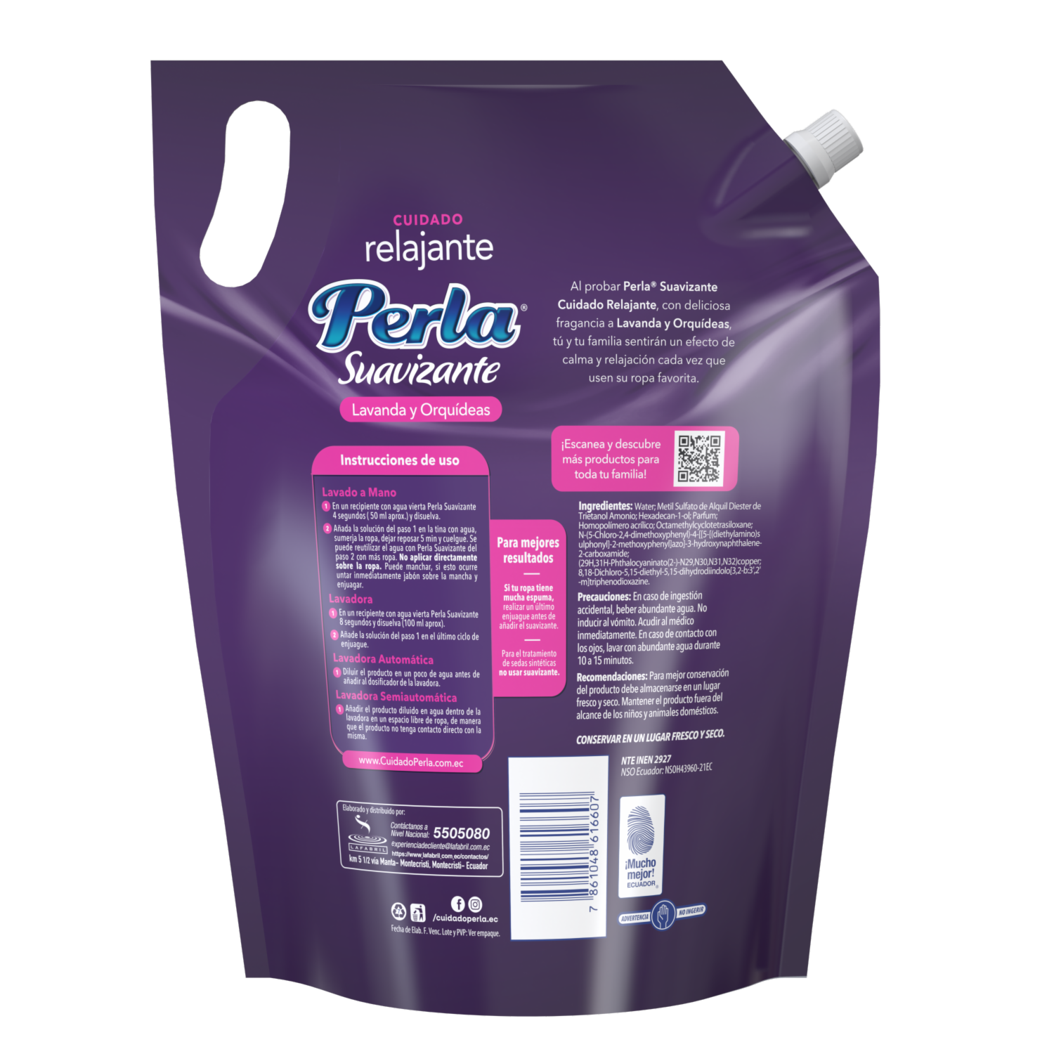 Suavizante Lavanda Y Orquídeas PERLA 2400 G