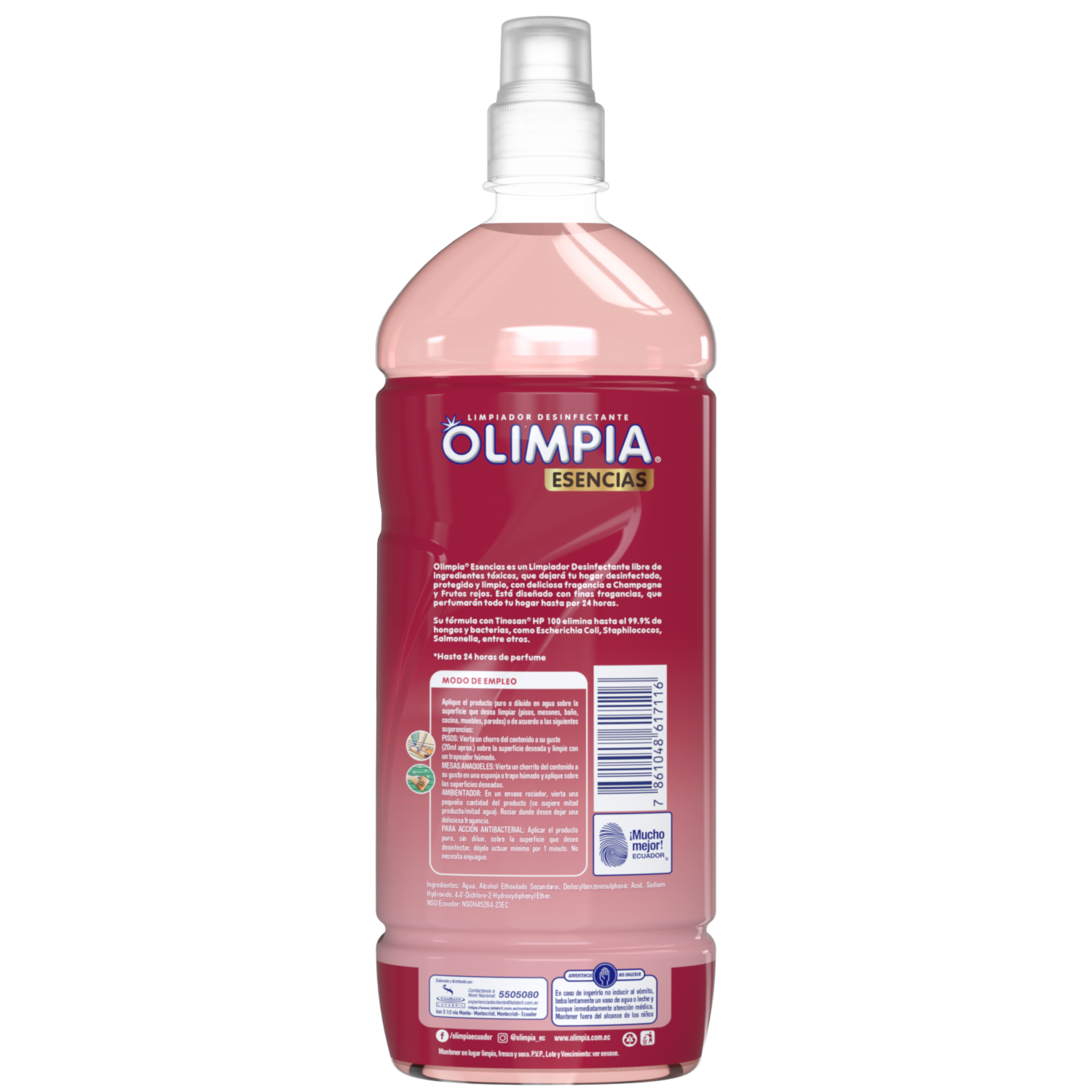 Limpiador Desinfectante Champagne Y Frutos Rojos OLIMPIA 900 G