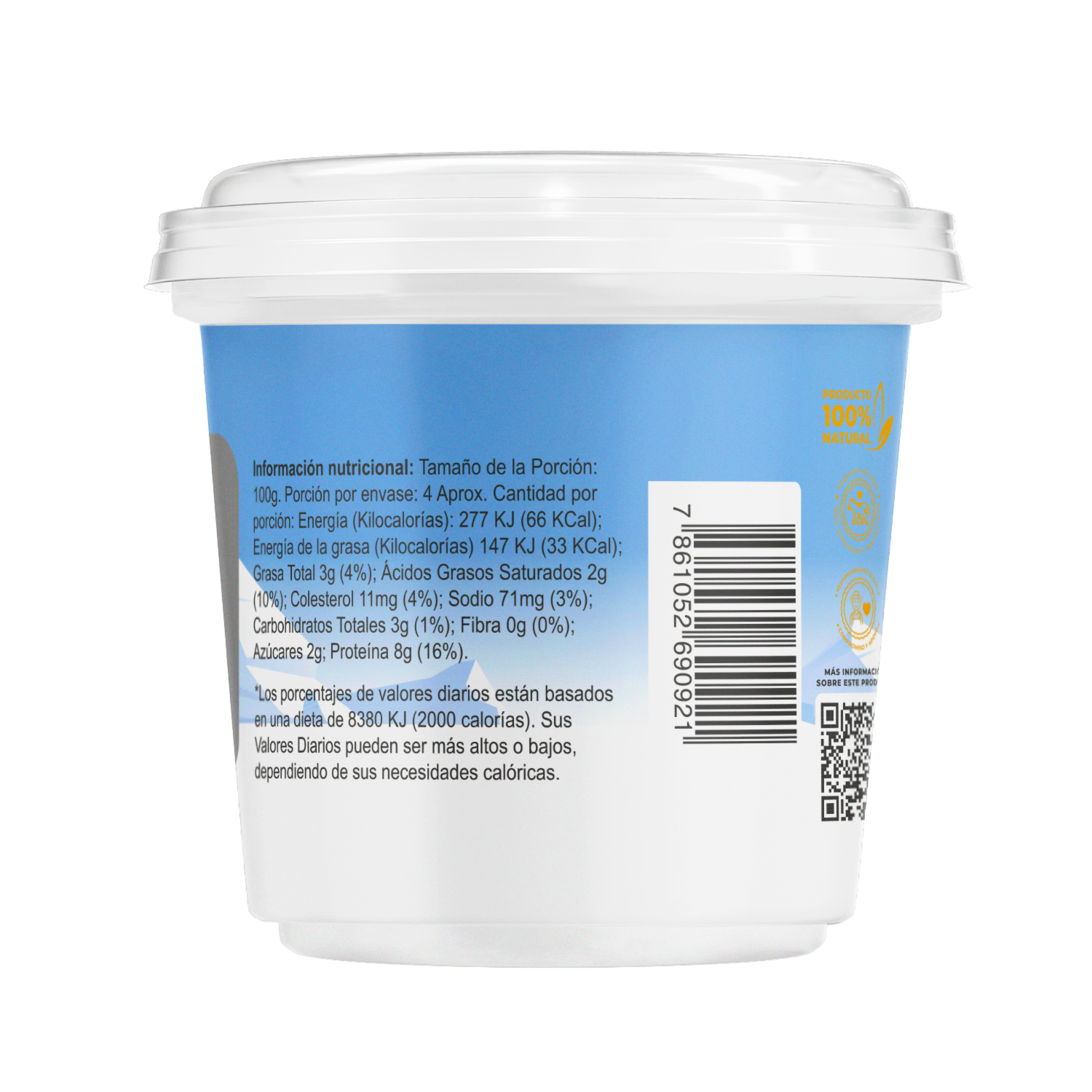 Queso Fresco Batido Natural Skyr MONDEL 350 G