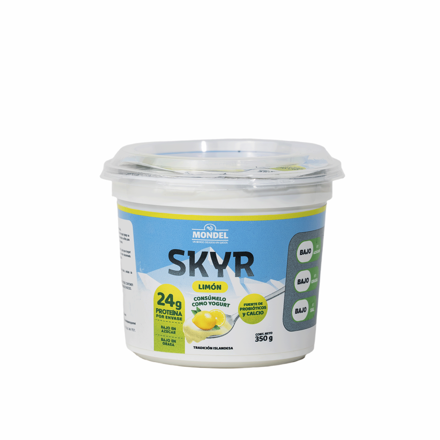 Queso Fresco Batido Sabor Limón Skyr MONDEL 350 G