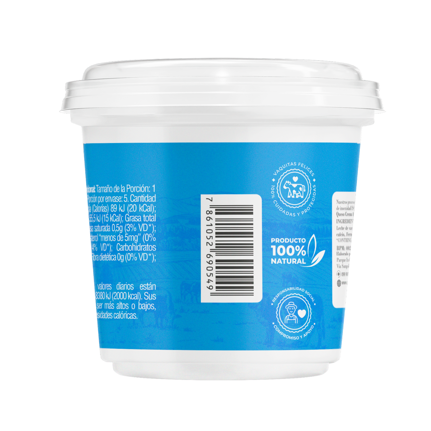 Queso Crema Natural MONDEL 350 G