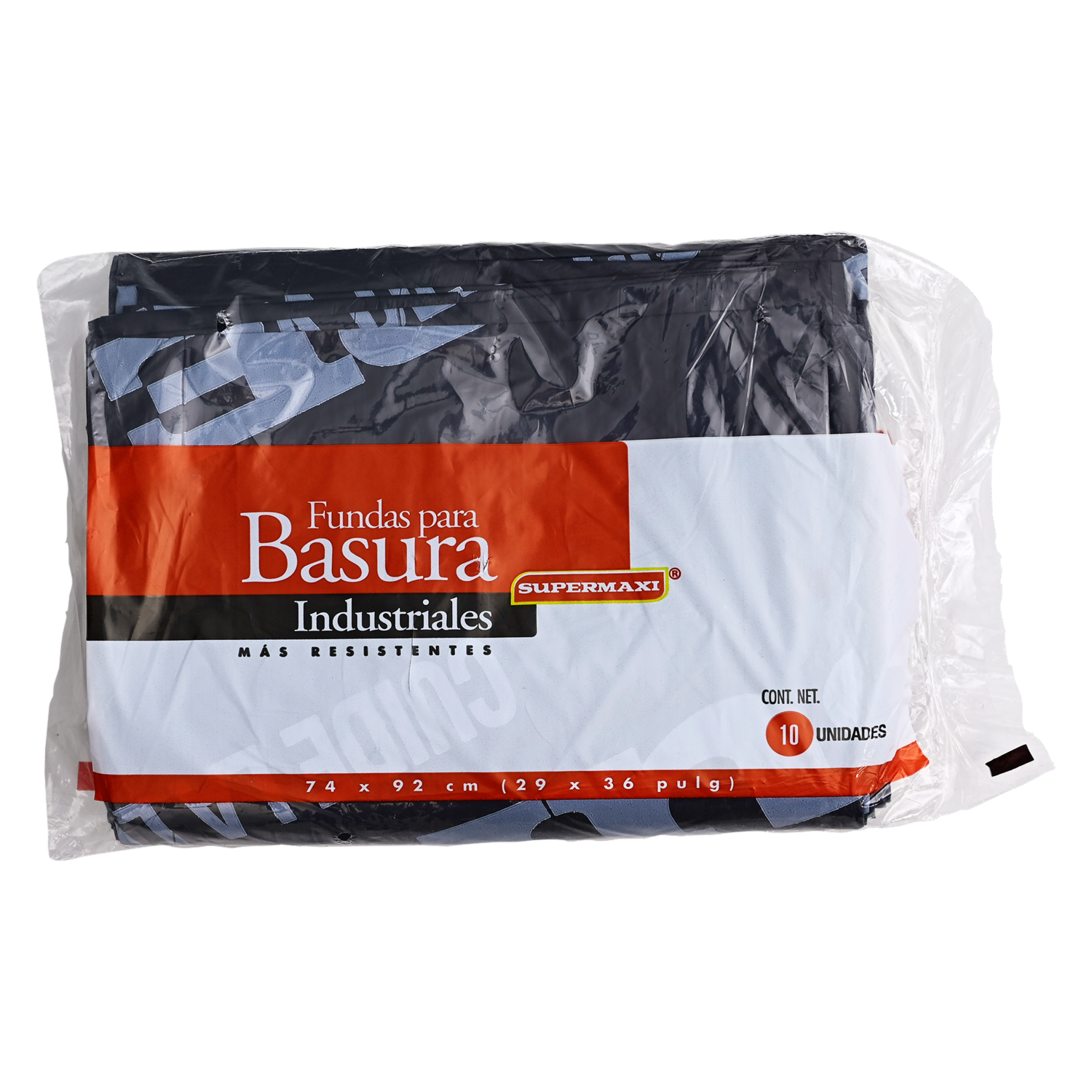 Fundas De Basura Para Cocina, Industrial 74 X 92 Cm SUPERMAXI 10 Unidades