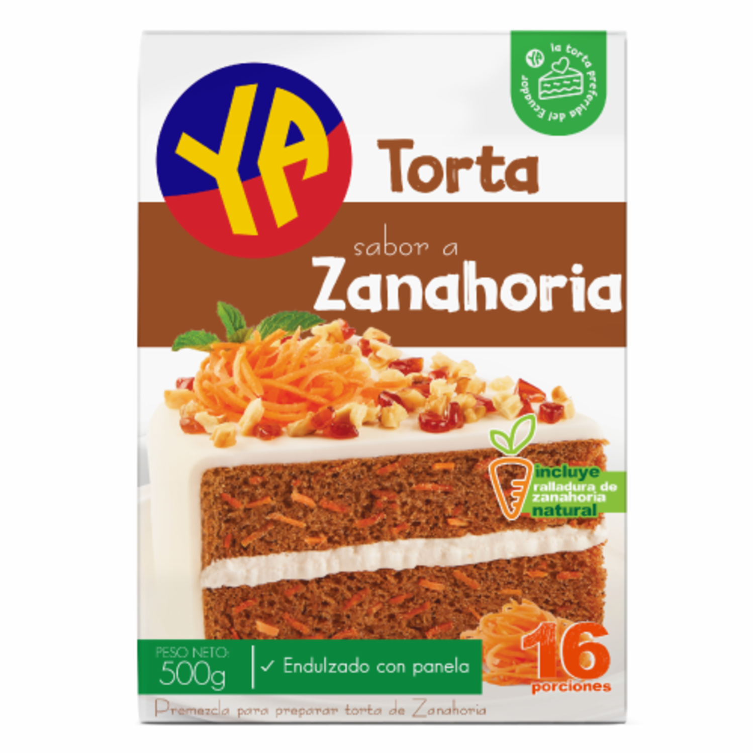 Torta De Zanahoria YA 500 G