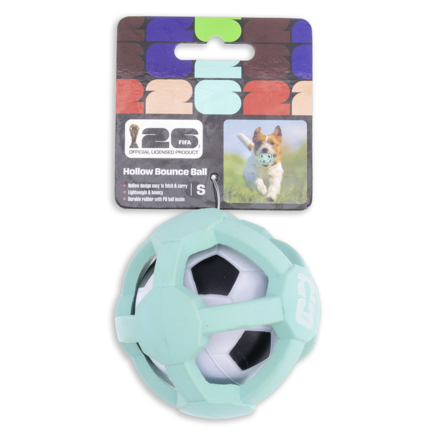 Juguete Para Perro Bola Rebota FIFA 8 Cm