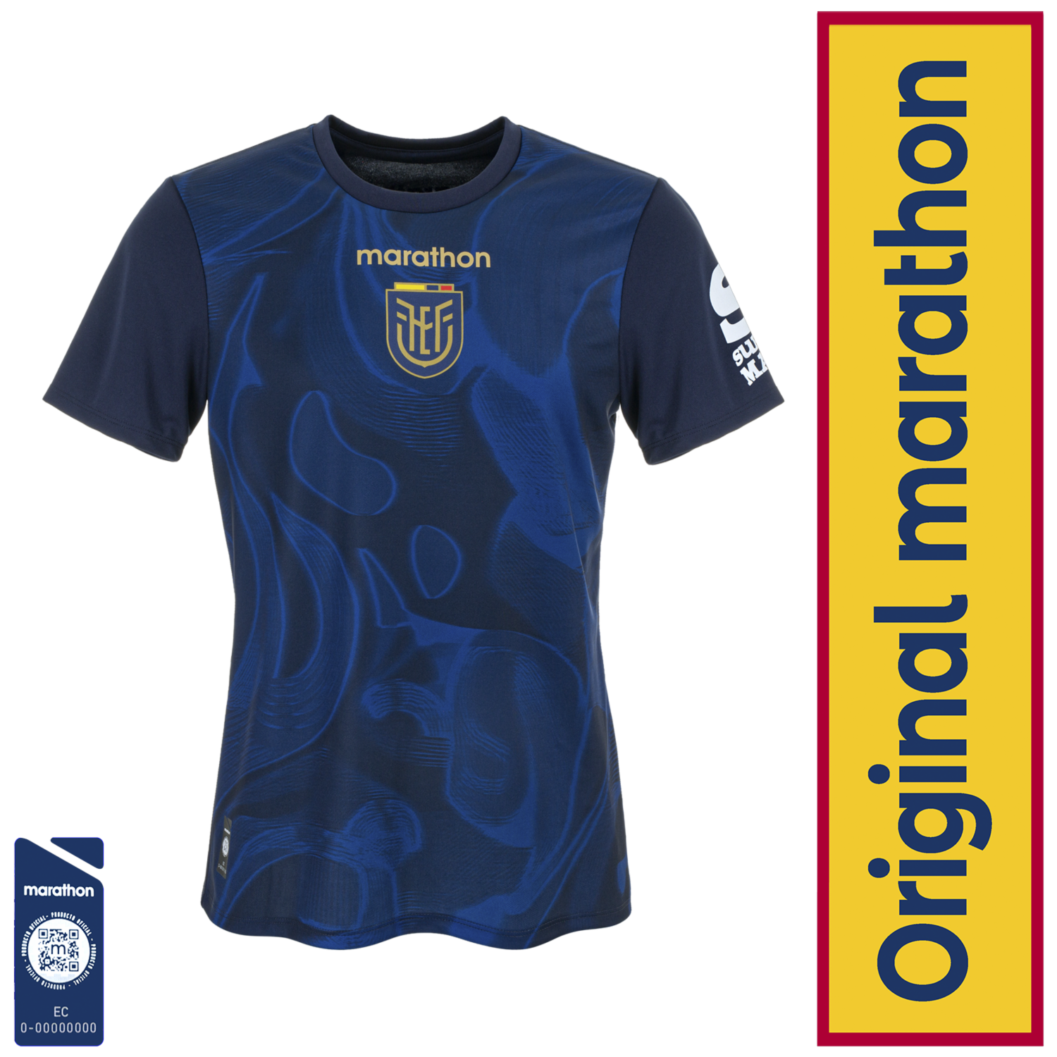Camiseta Ecuador Azul Hombre Ecuador Original Marathon FEF