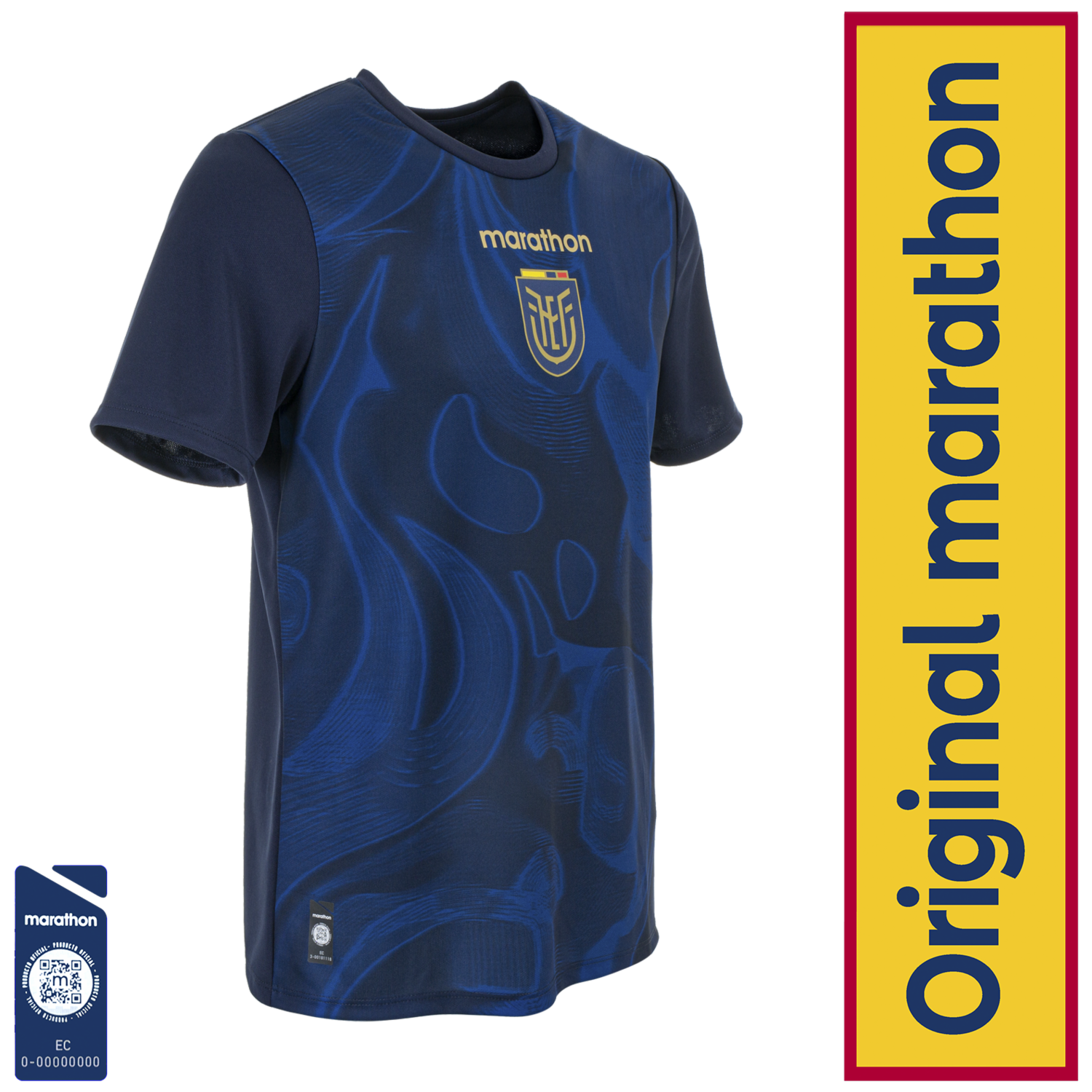 Camiseta Ecuador Azul Hombre Ecuador Original Marathon FEF