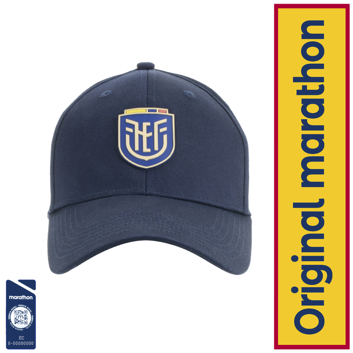 Gorra Diseño  Ecuador Azul FEF Talla Mediano