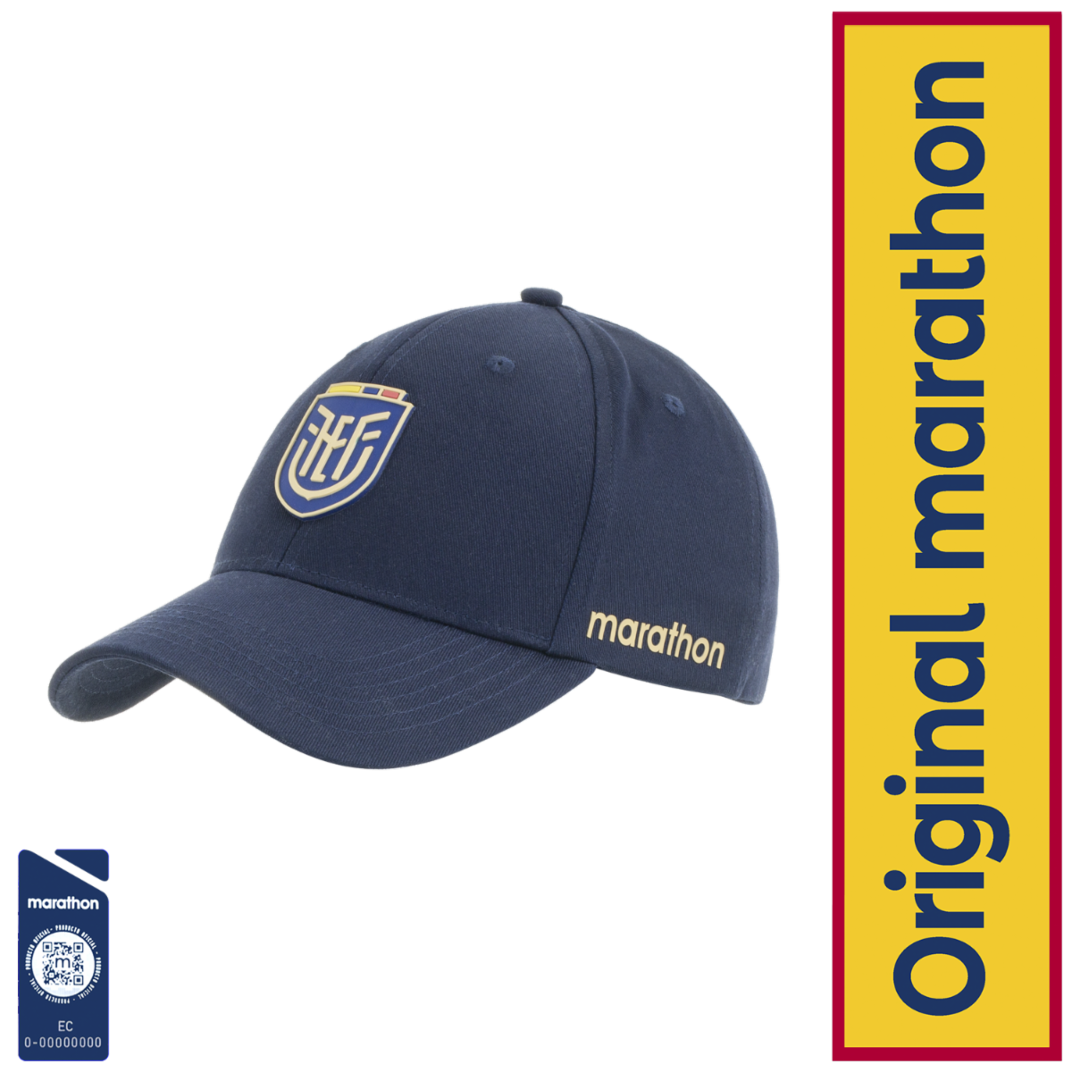 Gorra Diseño  Ecuador Azul FEF Talla Mediano