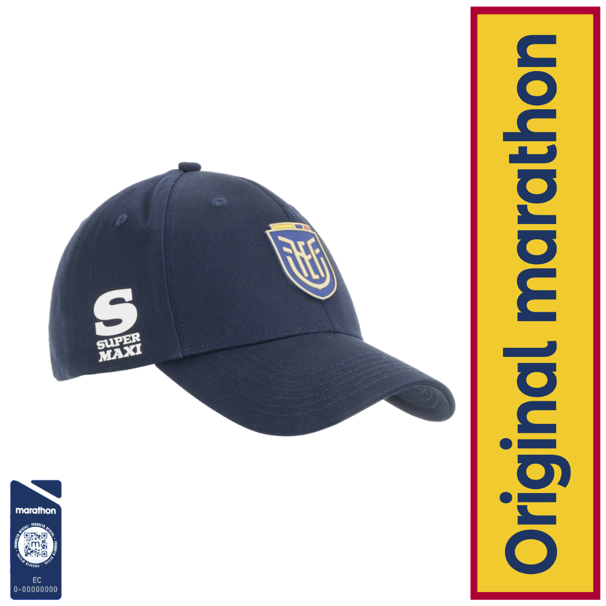 Gorra Diseño  Ecuador Azul FEF Talla Mediano