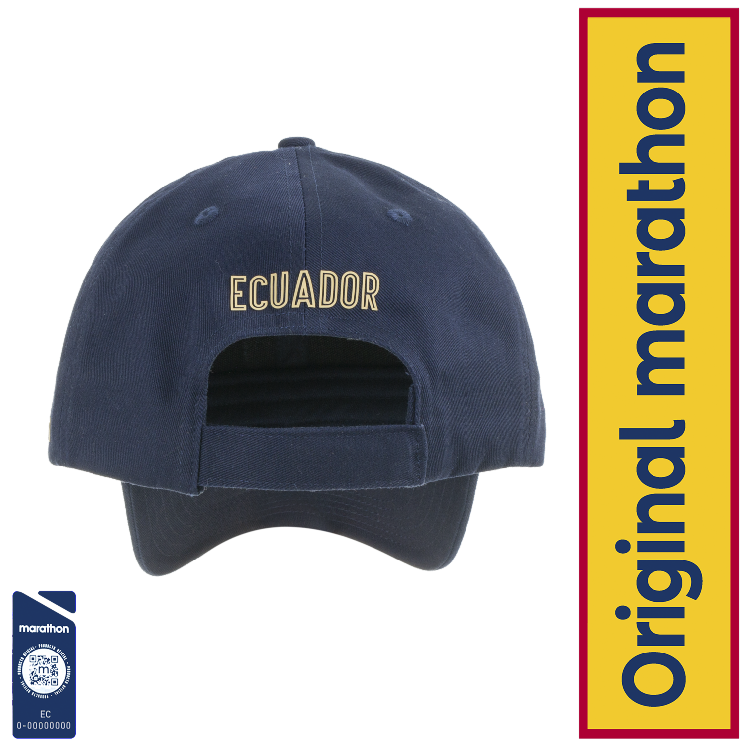 Gorra Diseño  Ecuador Azul FEF Talla Mediano