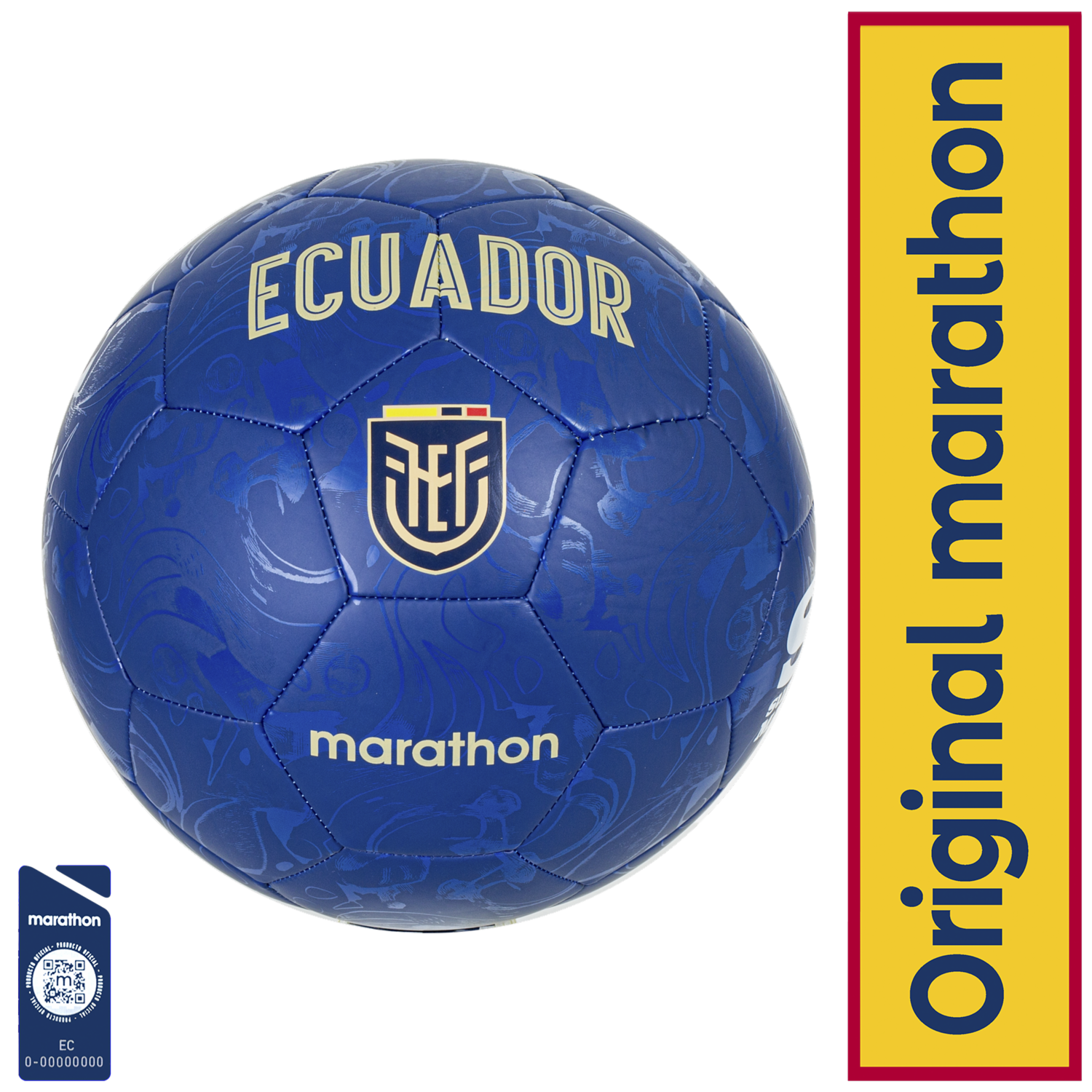 Pelota Diseño Ecuador Azul FEF Talla 5