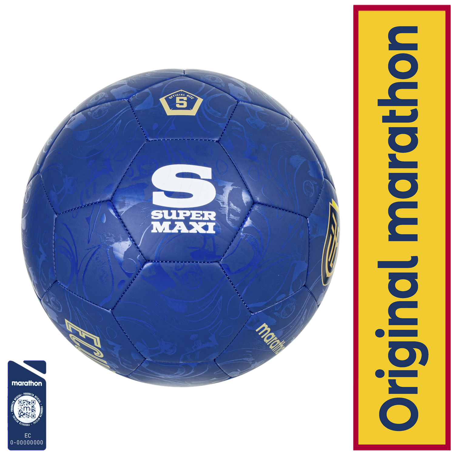Pelota Diseño Ecuador Azul FEF Talla 5