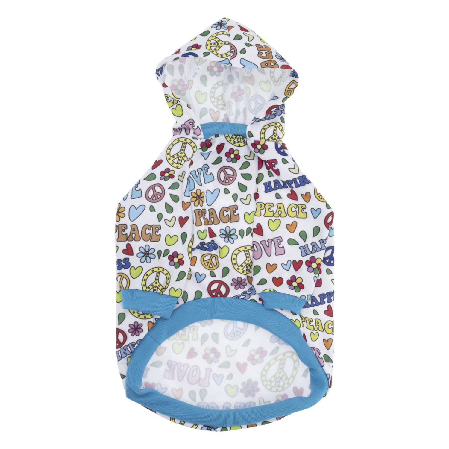 Hoodie Para Perro Diseño Hippie THE PET FACTORY Talla Mediano